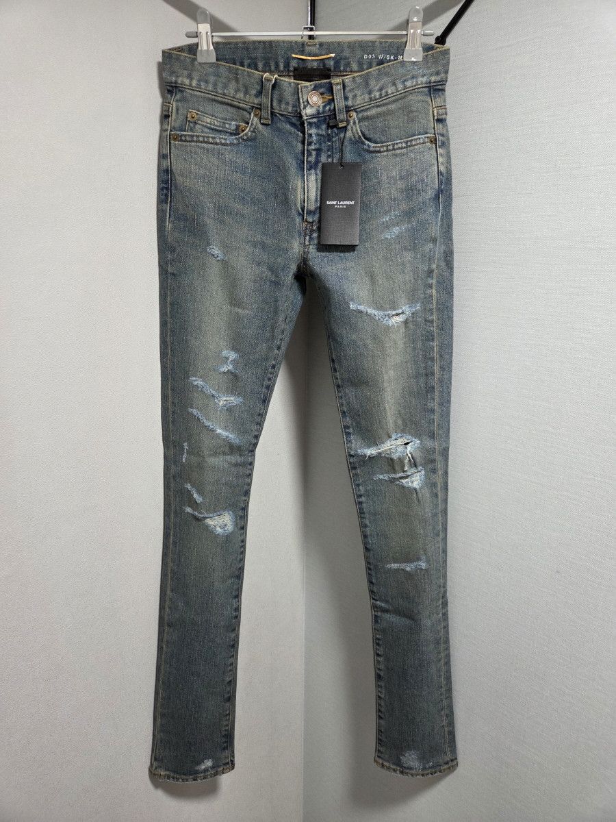 Saint Laurent Paris SAINT LAURENT skinny trash jean Size 26" / US 2 / IT 38 - 1 Thumbnail