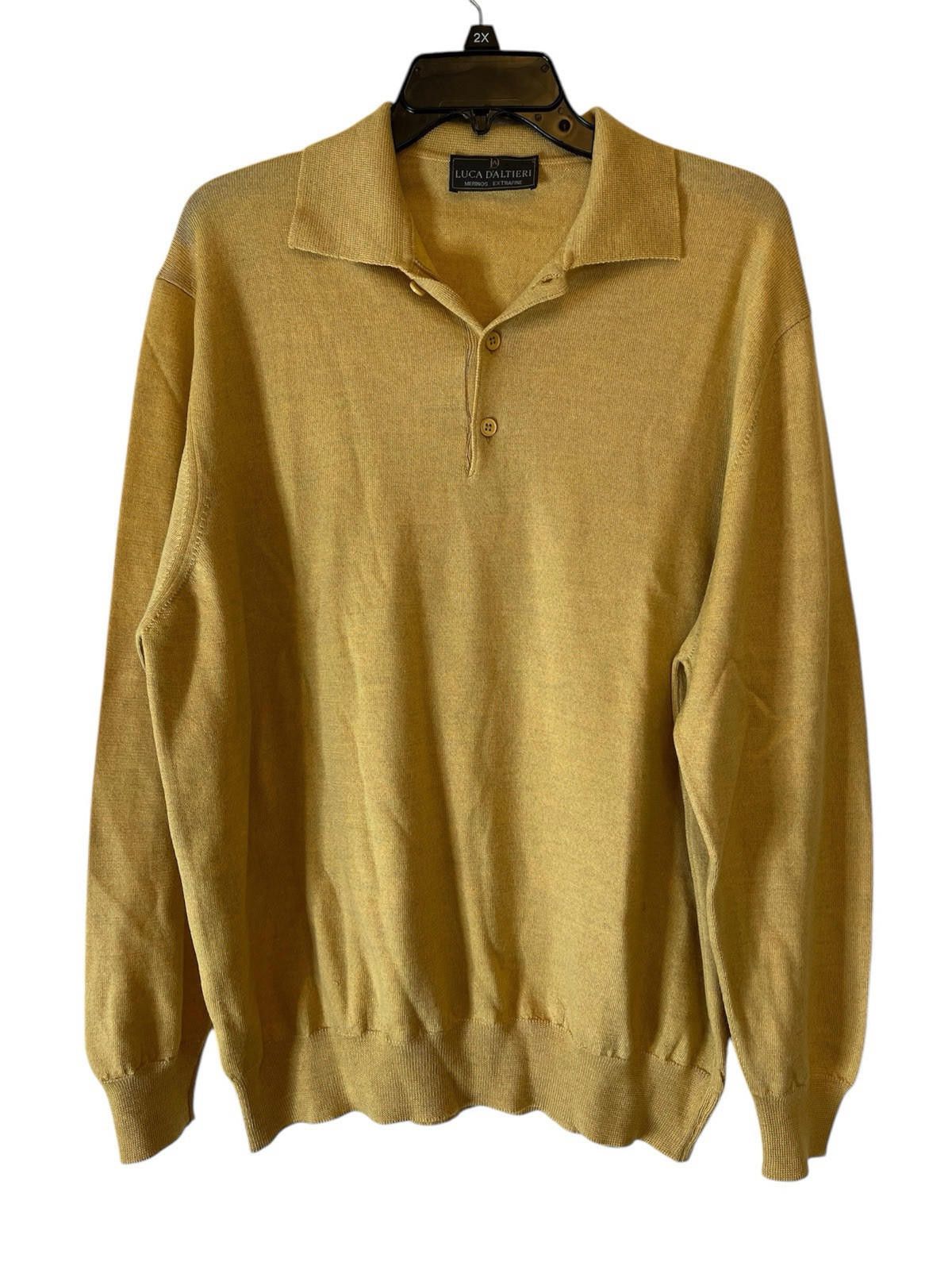 Designer Luca d’altieri Virgin Wool Sweater Sz XL Size US XL / EU 56 / 4 - 1 Thumbnail