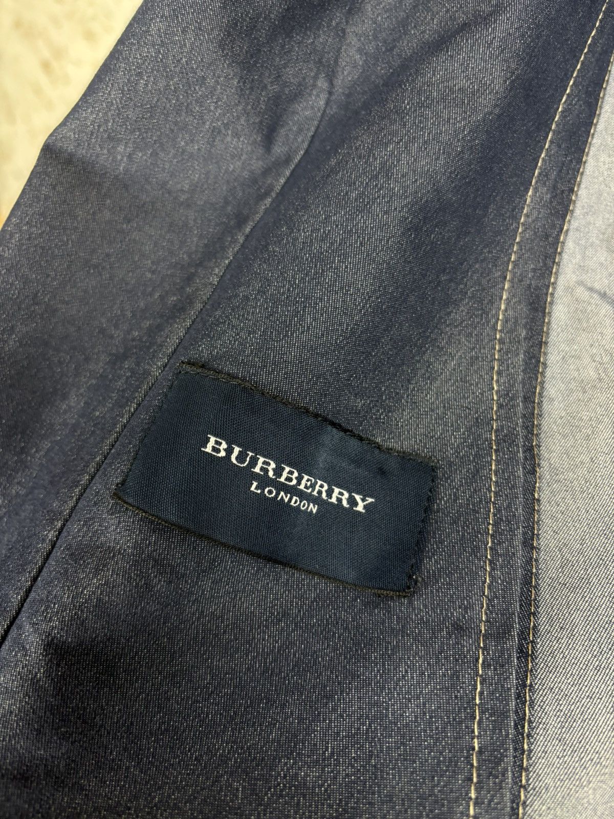 Burberry Burberry Blue Denim Style Blazer Jacket Size L / US 10 / IT 46 - 8 Thumbnail