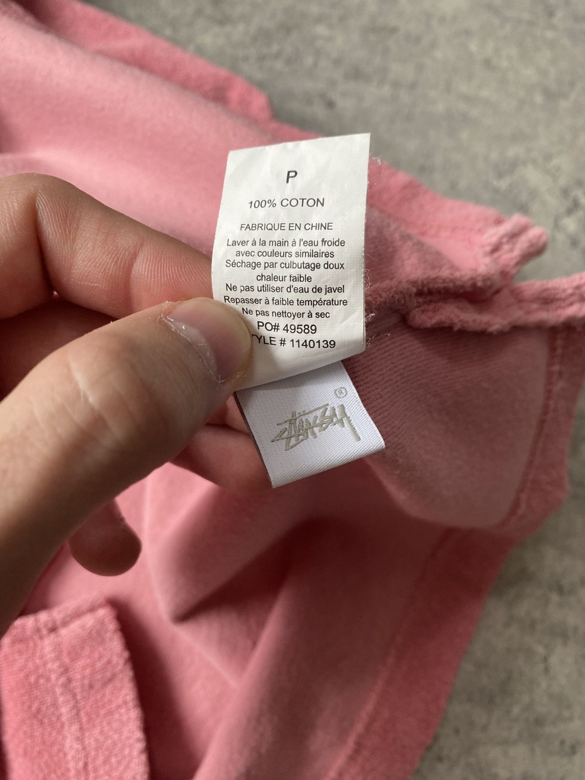Stussy Stussy Towel Pink Zip Up Polo Tee T-Shirt Size US M / EU 48-50 / 2 - 8 Thumbnail