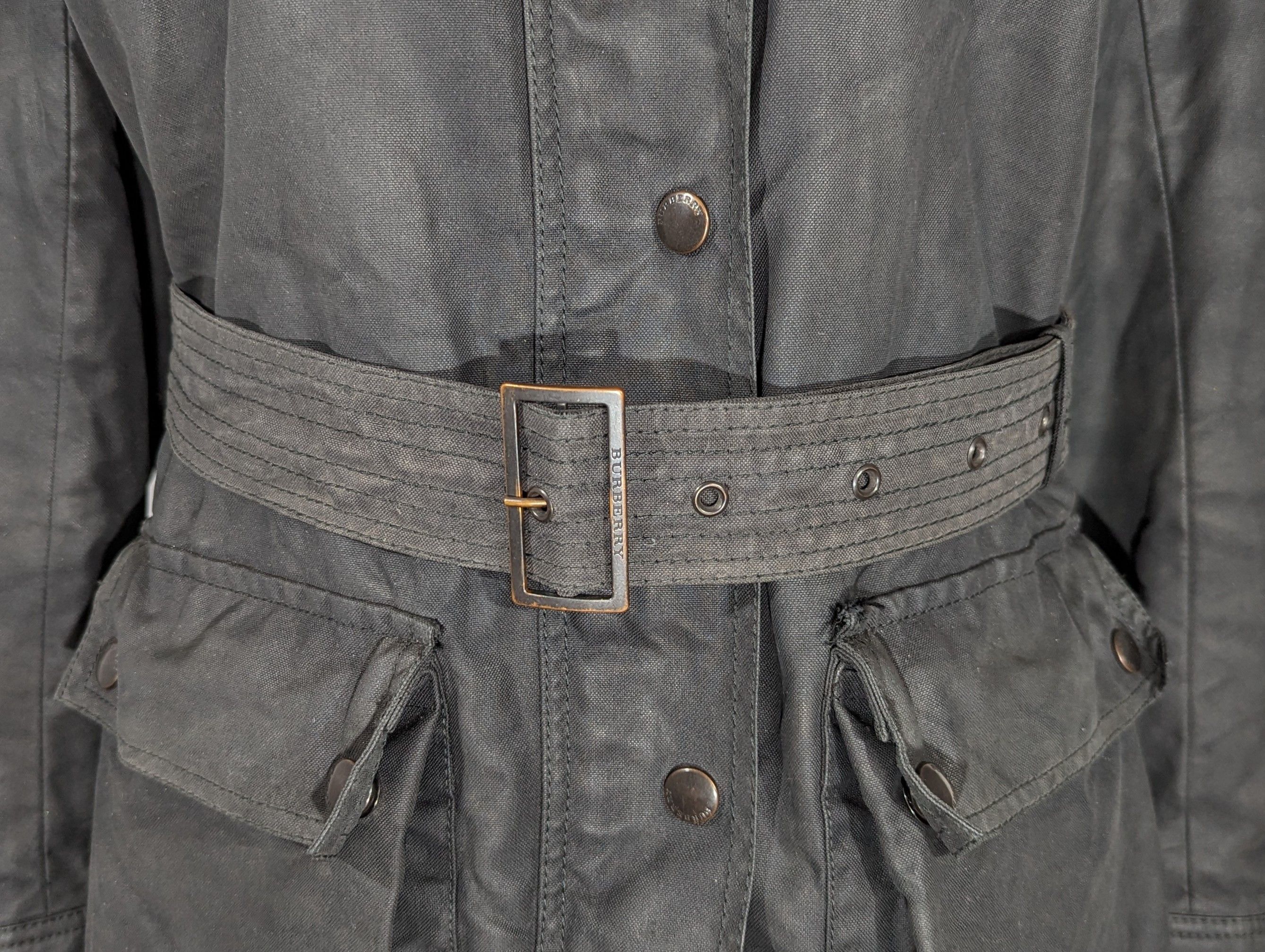 Burberry BURBERRY London Women's Biker Jacket Belted Made In England Size M / US 6-8 / IT 42-44 - 7 Thumbnail