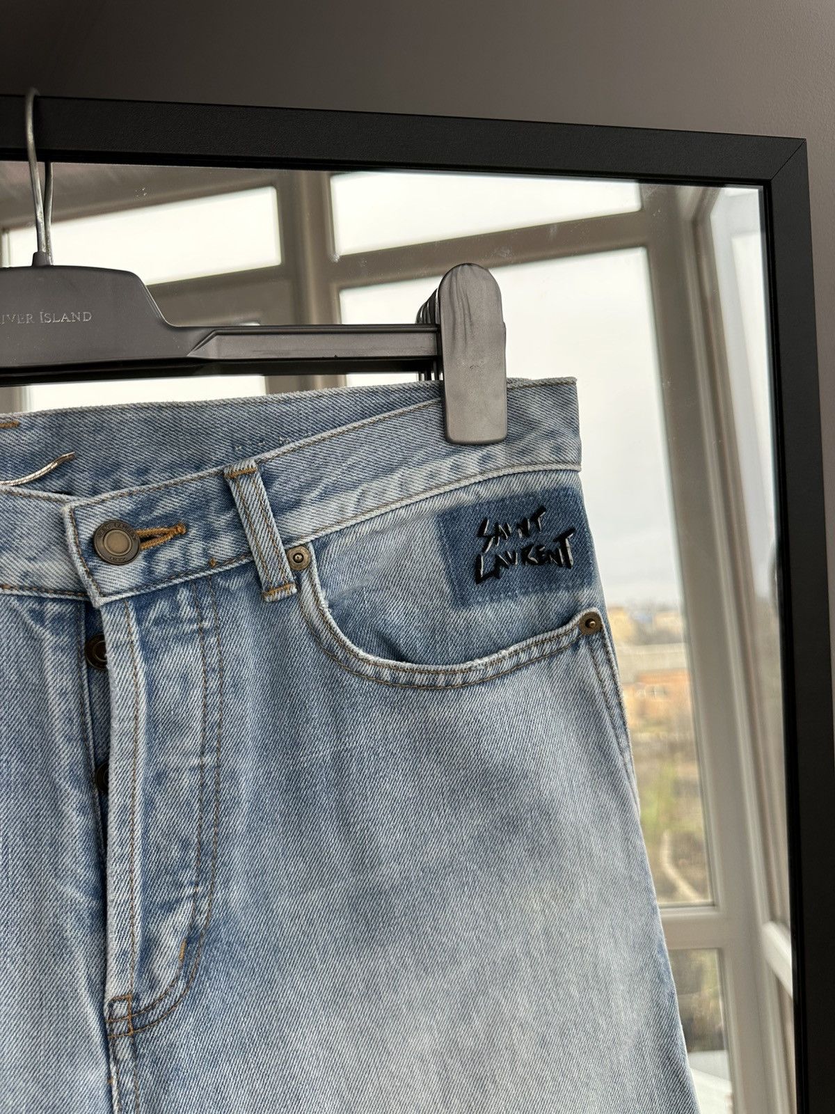Saint Laurent Paris Saint Laurent Paris Made in Japan Men’s Blue Jeans Sz 31 Size US 31 - 3 Thumbnail