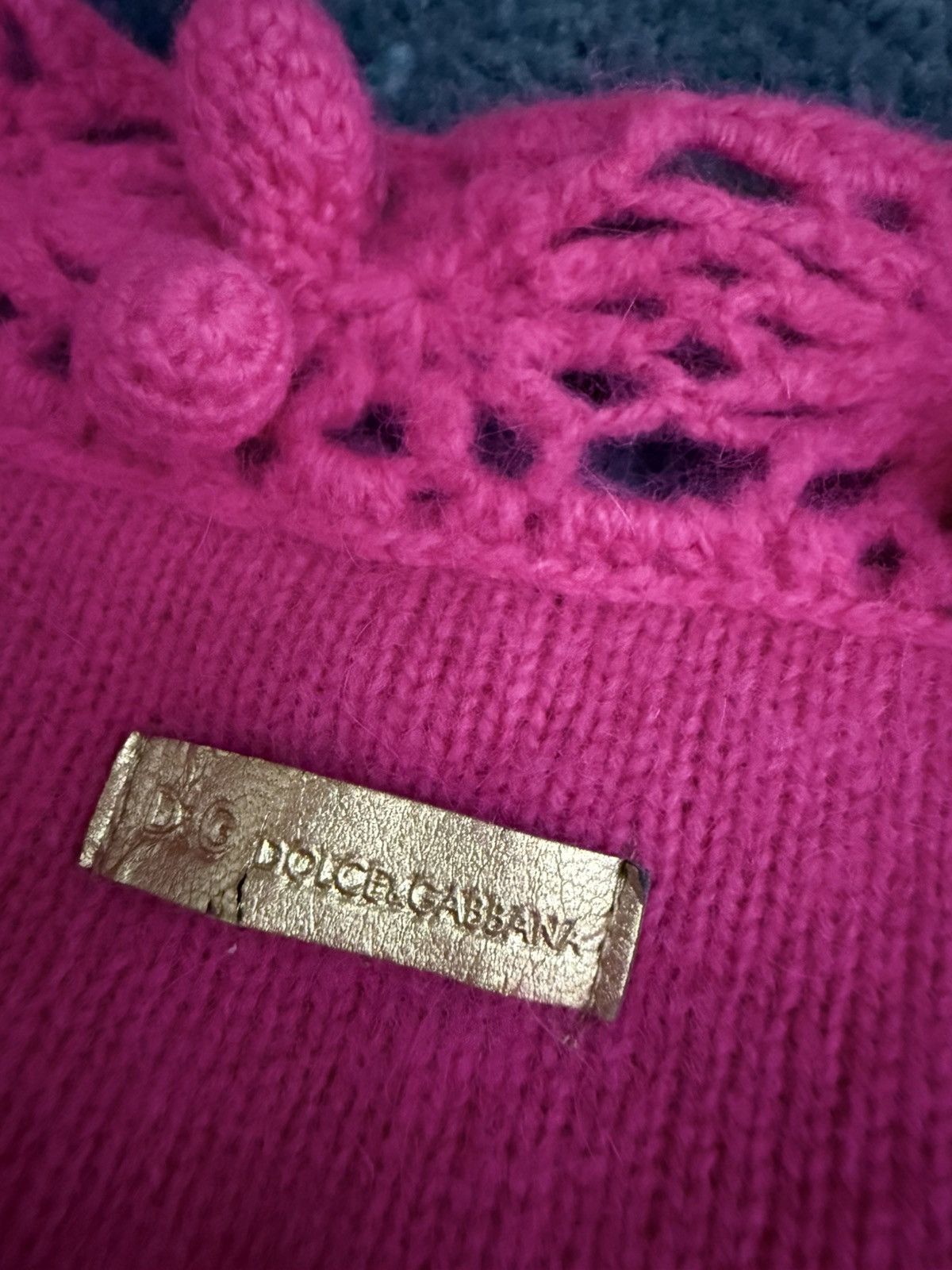 Dolce & Gabbana Dolce Gabbana Vintage Rose Barbie Lana wool Cardigan Size M / US 6-8 / IT 42-44 - 9 Thumbnail