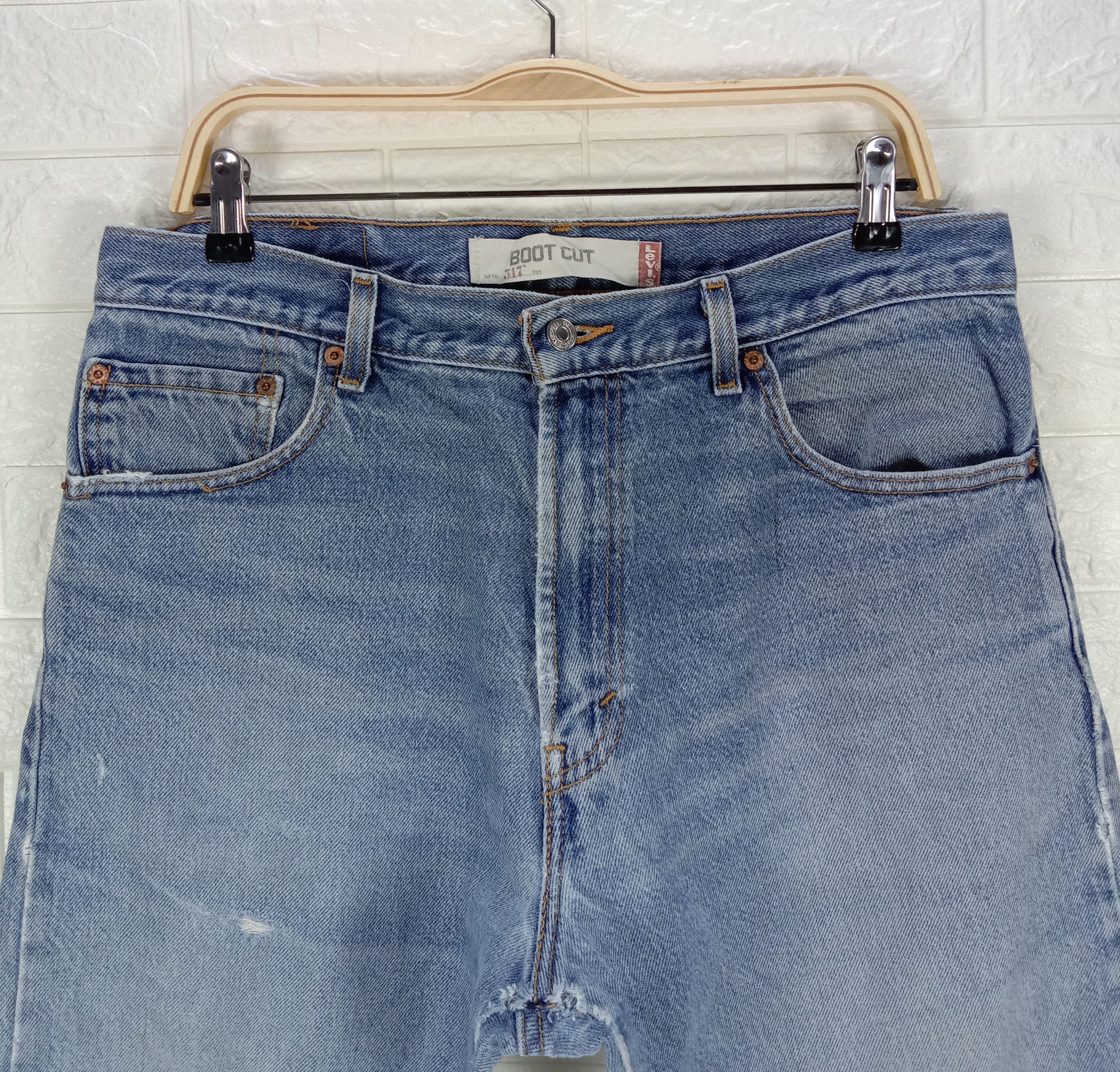 Levi's Vintage Levi's 517 Flare Jeans Stone Wash Distressed Denim Size US 34 / EU 50 - 2 Thumbnail
