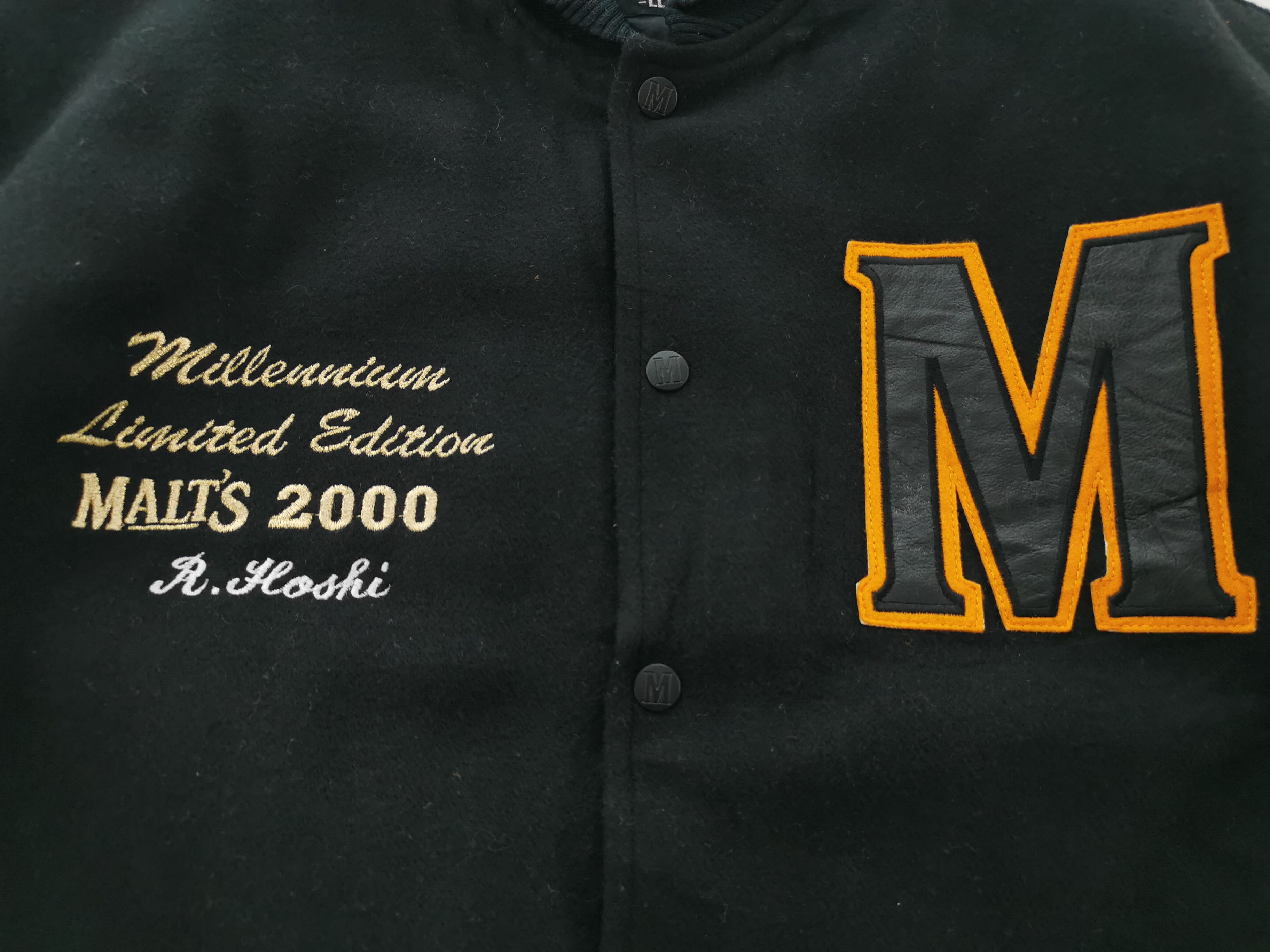 Vintage Vintage 90s Malt's Beer Limited Edition 2001 Wool Varsity Size US L / EU 52-54 / 3 - 4 Thumbnail