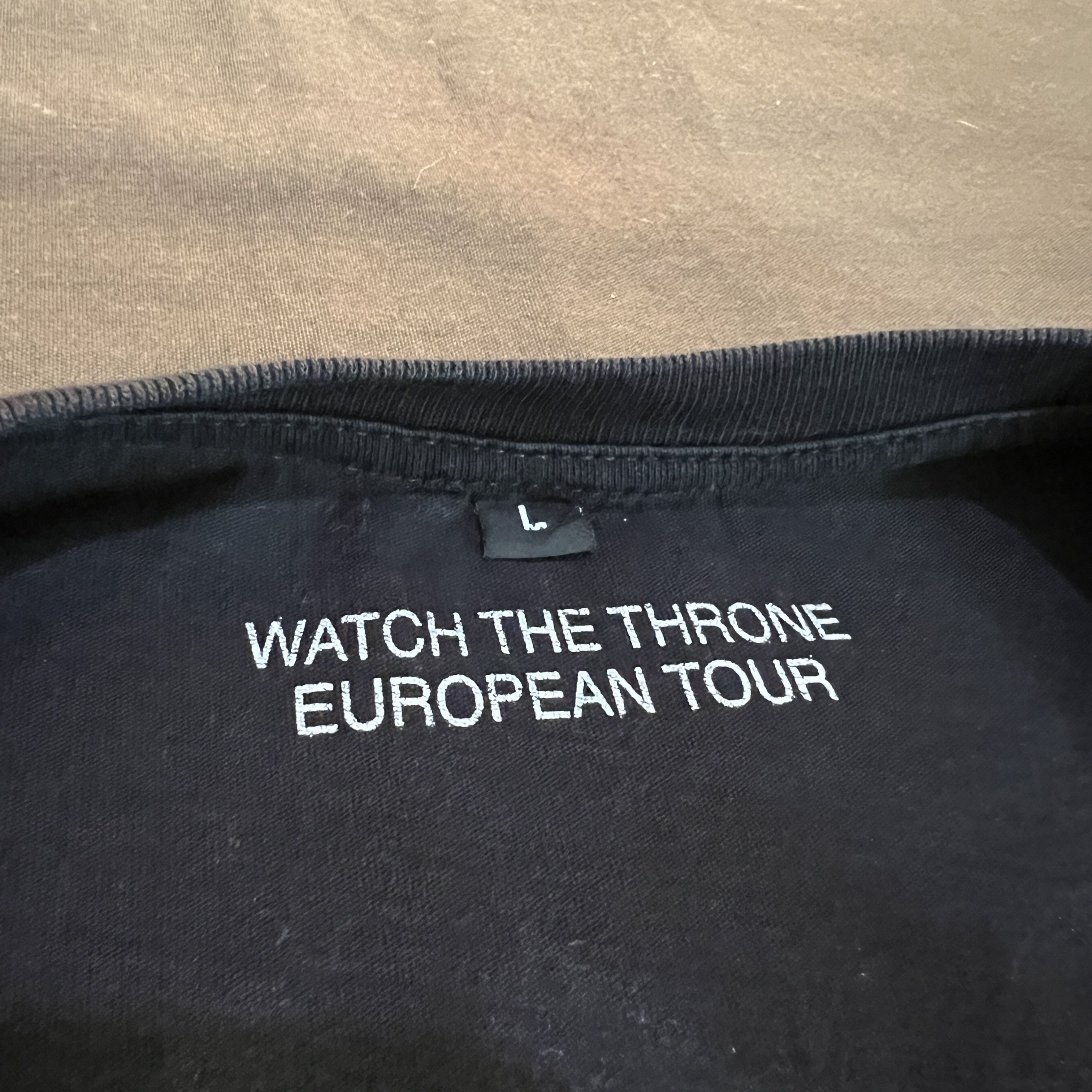 Jay-Z Jay Z Kanye West Watch The Throne European Tour Tee Size US L / EU 52-54 / 3 - 6 Thumbnail