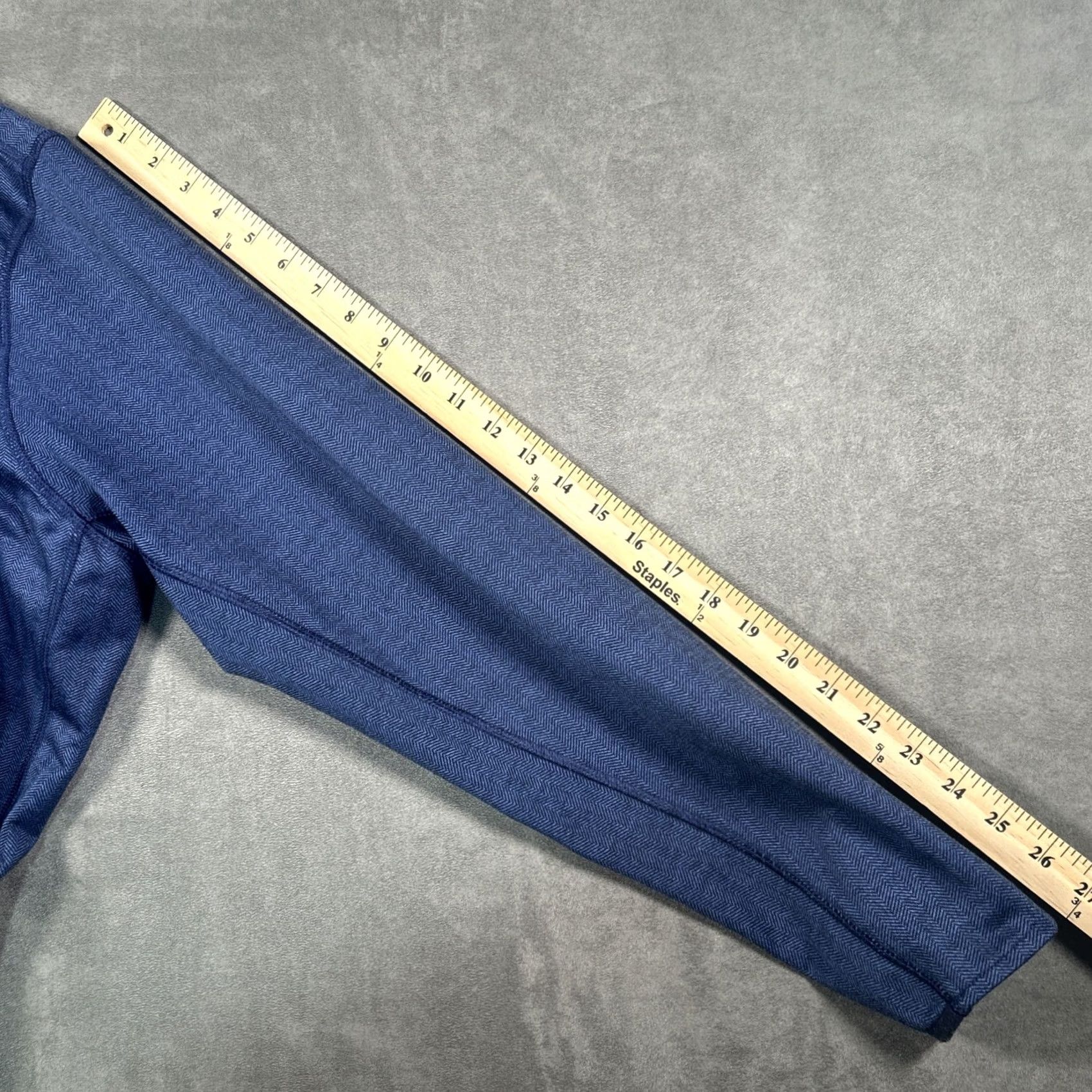 Vintage Greyson Golf Pullover Sweater Mens XXL Blue Herringbone 1/4 Zip Stretch Size US XXL / EU 58 / 5 - 7 Thumbnail