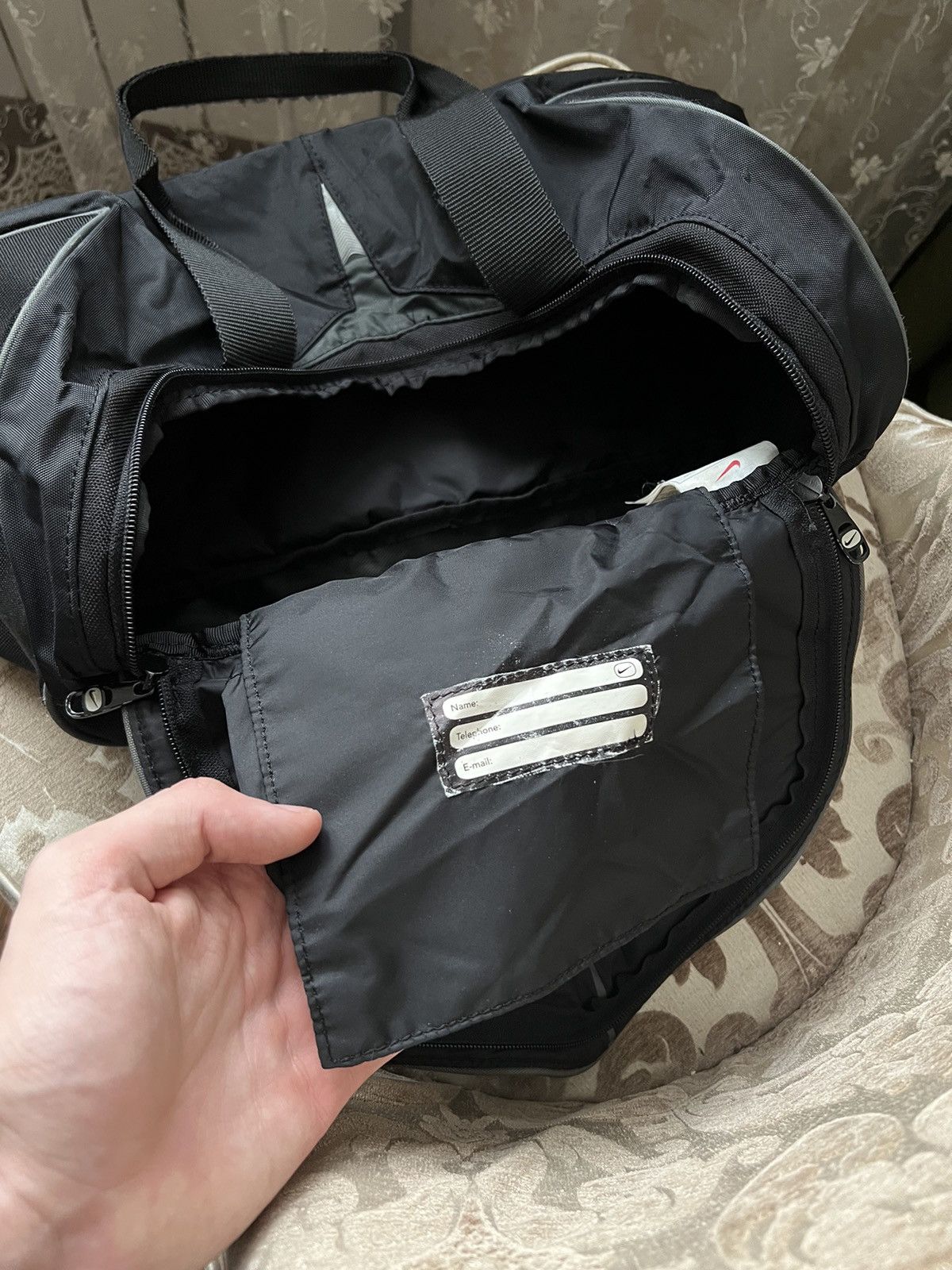 Nike × Vintage Vintage nike black bag 2000s Size ONE SIZE - 10 Thumbnail