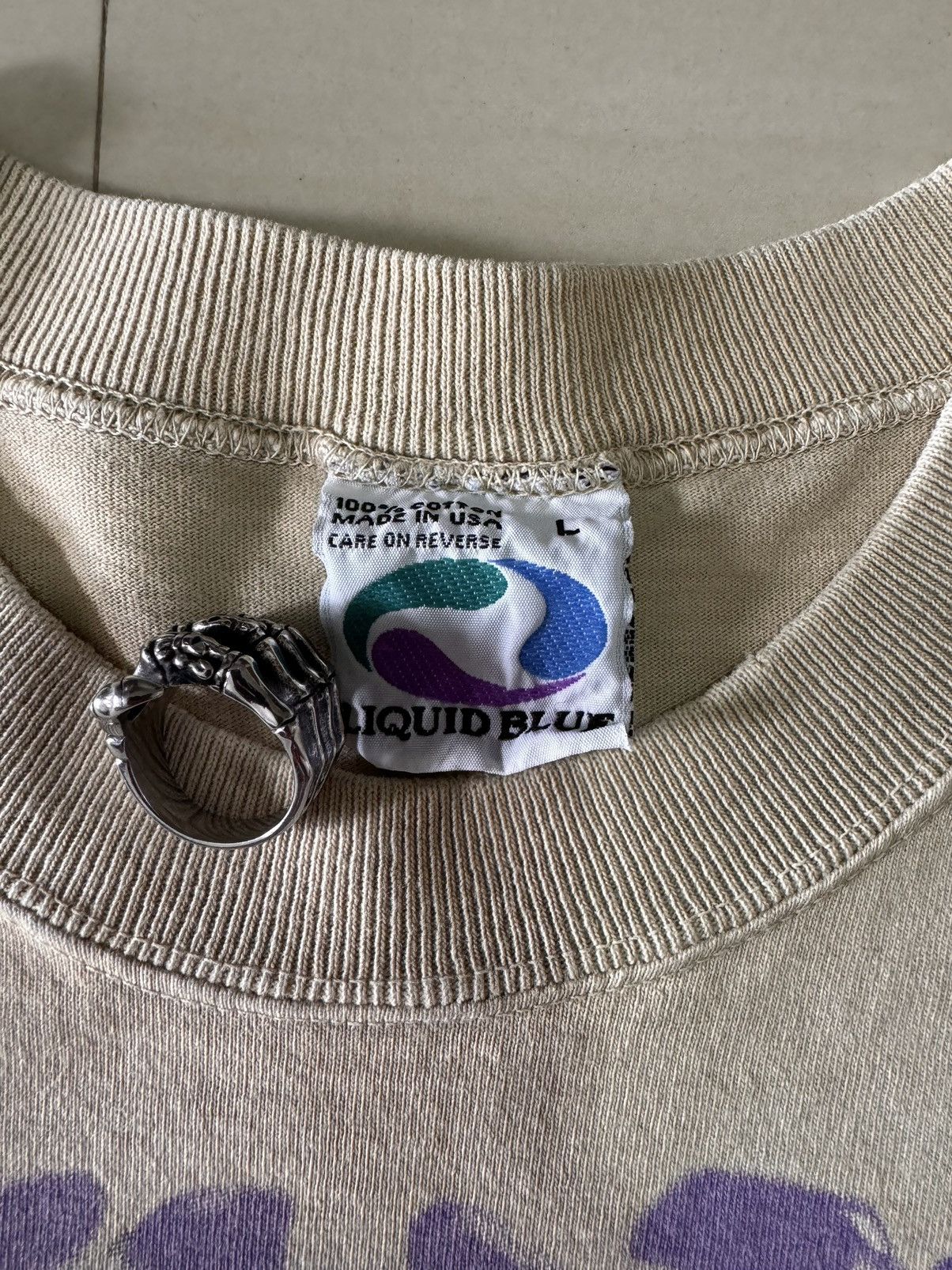 Liquid Blue 1997 Draco Horriblis Orbit Dragon 90s VTG Liquid Blue Shirt Size US L / EU 52-54 / 3 - 11 Thumbnail