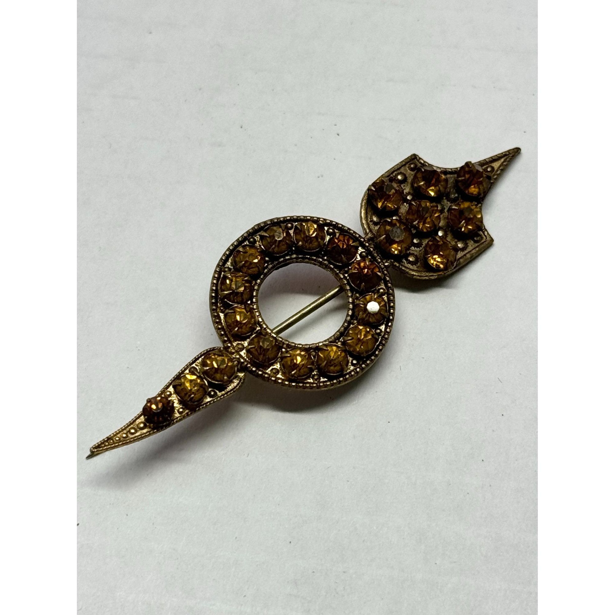 Vintage Estate cut steel rhinestone stick pin Size ONE SIZE - 2 Thumbnail