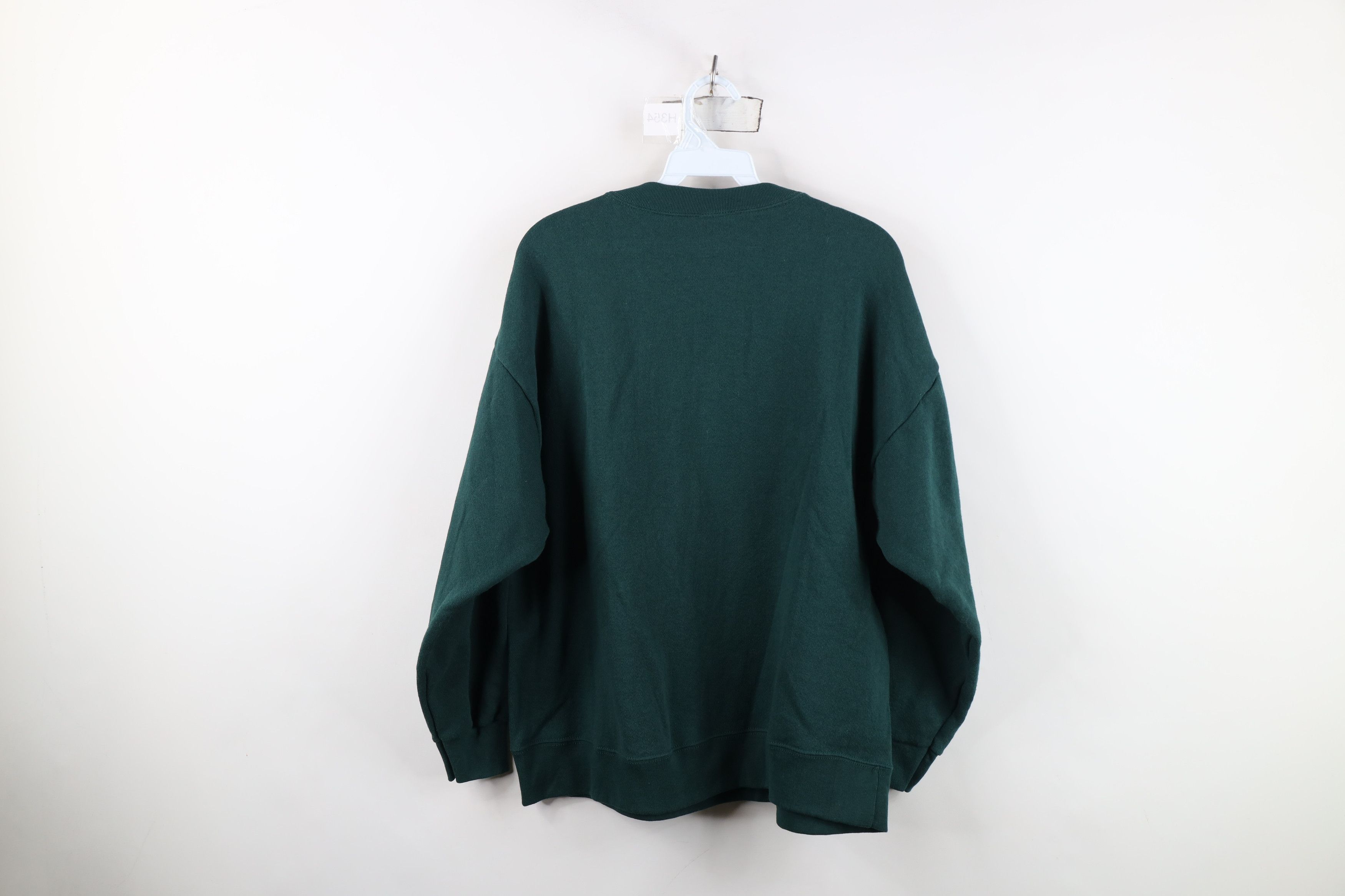 Vintage Vintage 90s Looney Tunes Blank Crewneck Sweatshirt Green USA Size M / US 6-8 / IT 42-44 - 9 Thumbnail
