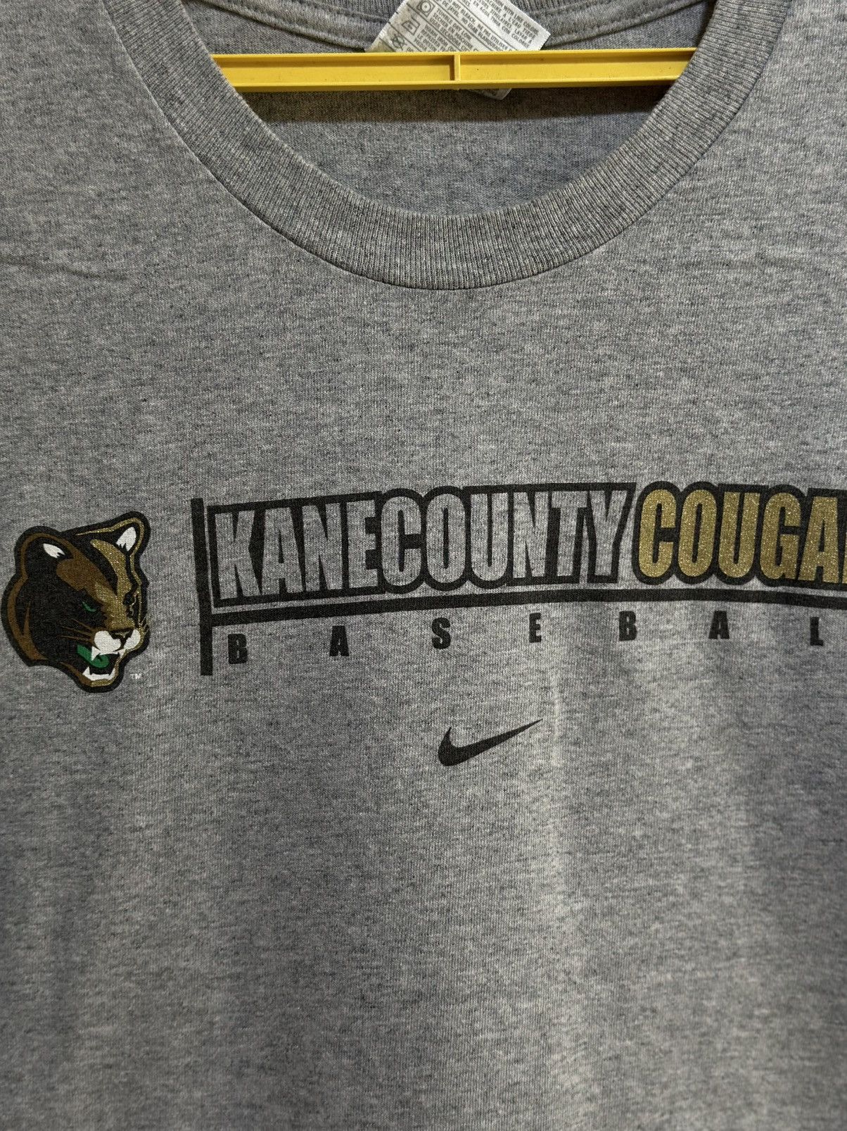 MLB × Nike × Vintage Vintage Nike KaneCounty Cougar Baseball Faded Tee Size US XL / EU 56 / 4 - 2 Thumbnail