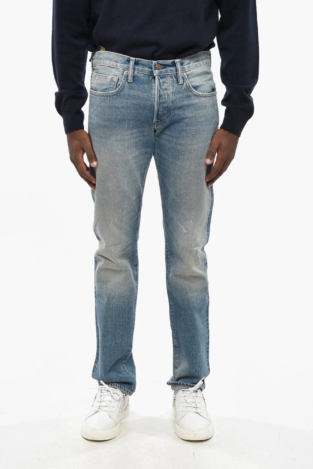 Tom Ford og1mm0426 Slim-Fit Straight-Leg Jeans in Blue Size US 34 / EU 50 - 1 Thumbnail