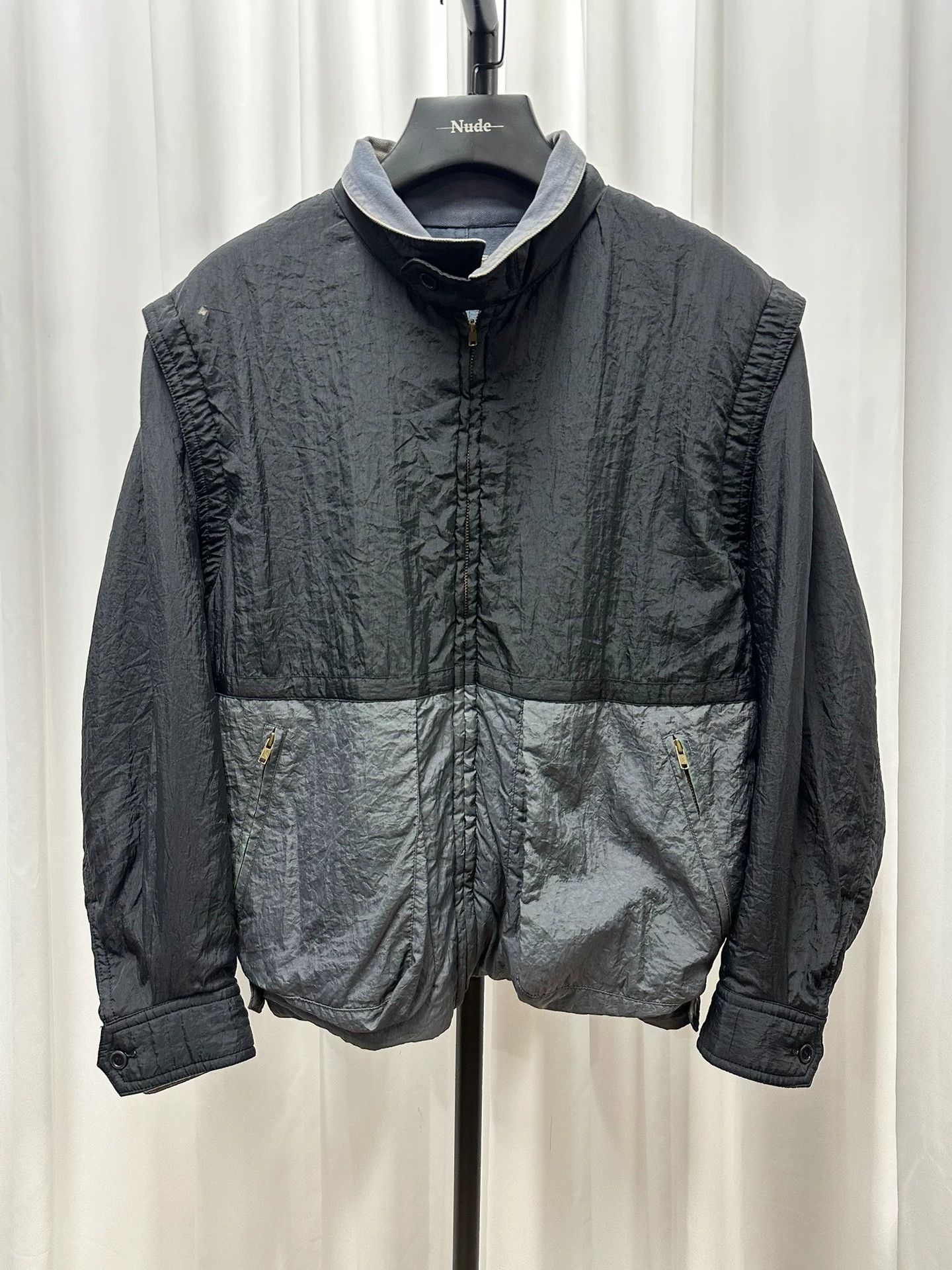 Issey Miyake Issey Miyake Man Vtg Double-Face Jacket Orange Left Shoulder Hole Size US M / EU 48-50 / 2 - 1 Thumbnail