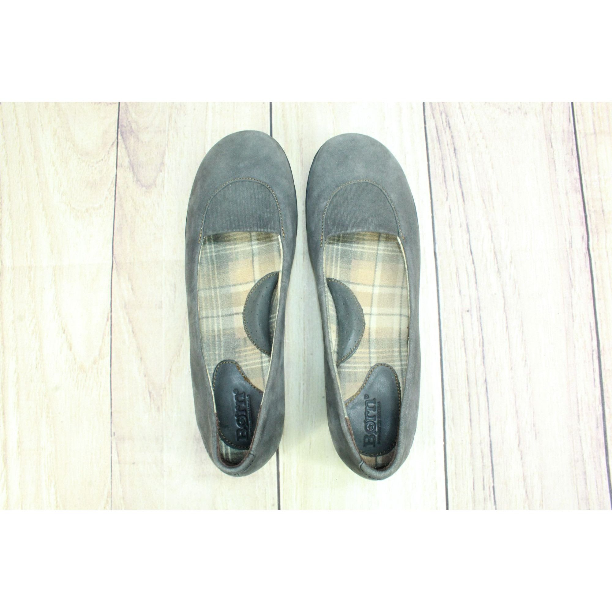 Born Born Women's Slip On Flannel Lined Ballet Flat Shoes Size US 7 / IT 37 - 7 Thumbnail