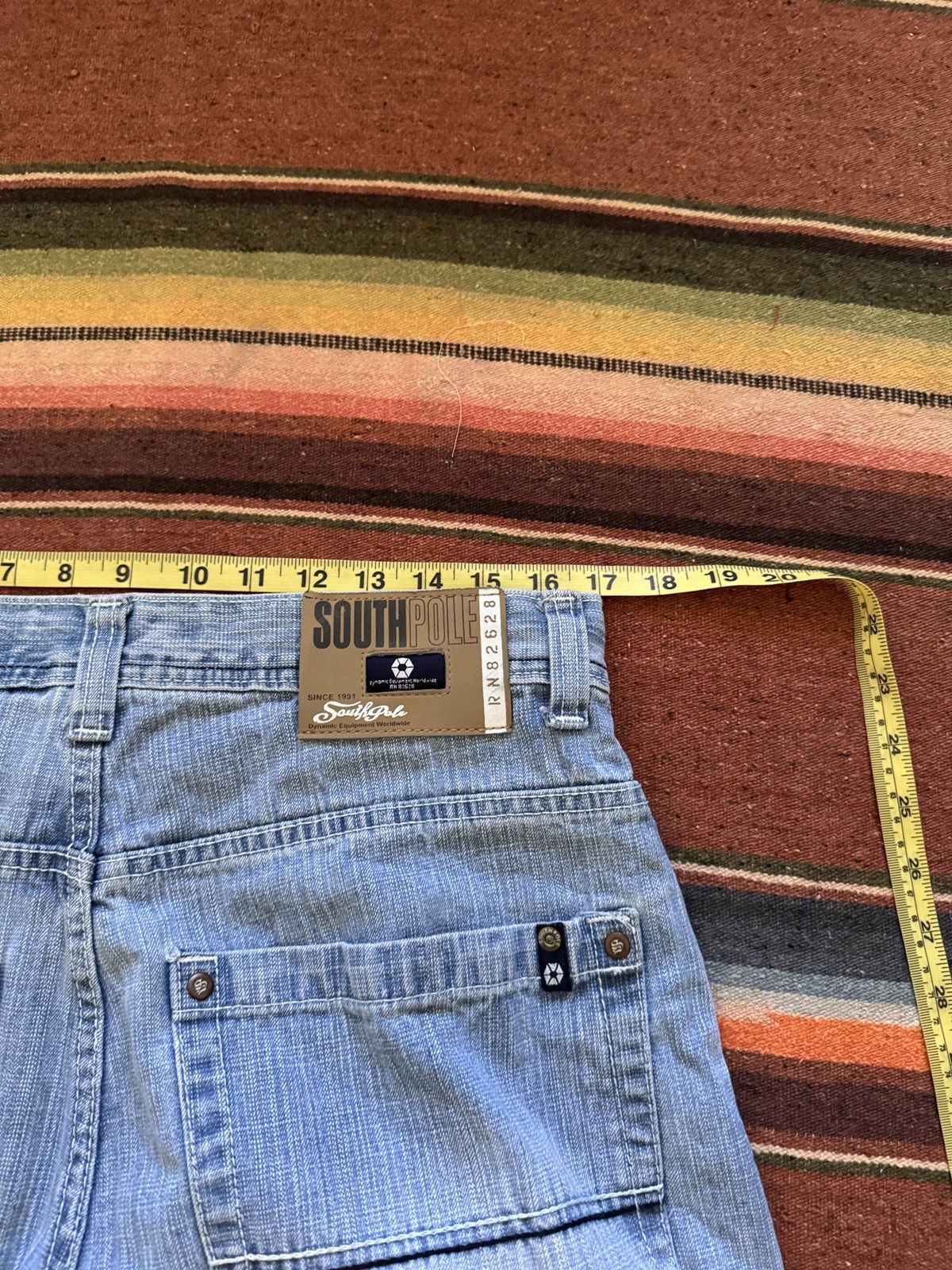 Southpole Y2K Light Wash South Pole Red Tab Denim Jorts Size US 34 / EU 50 - 7 Thumbnail