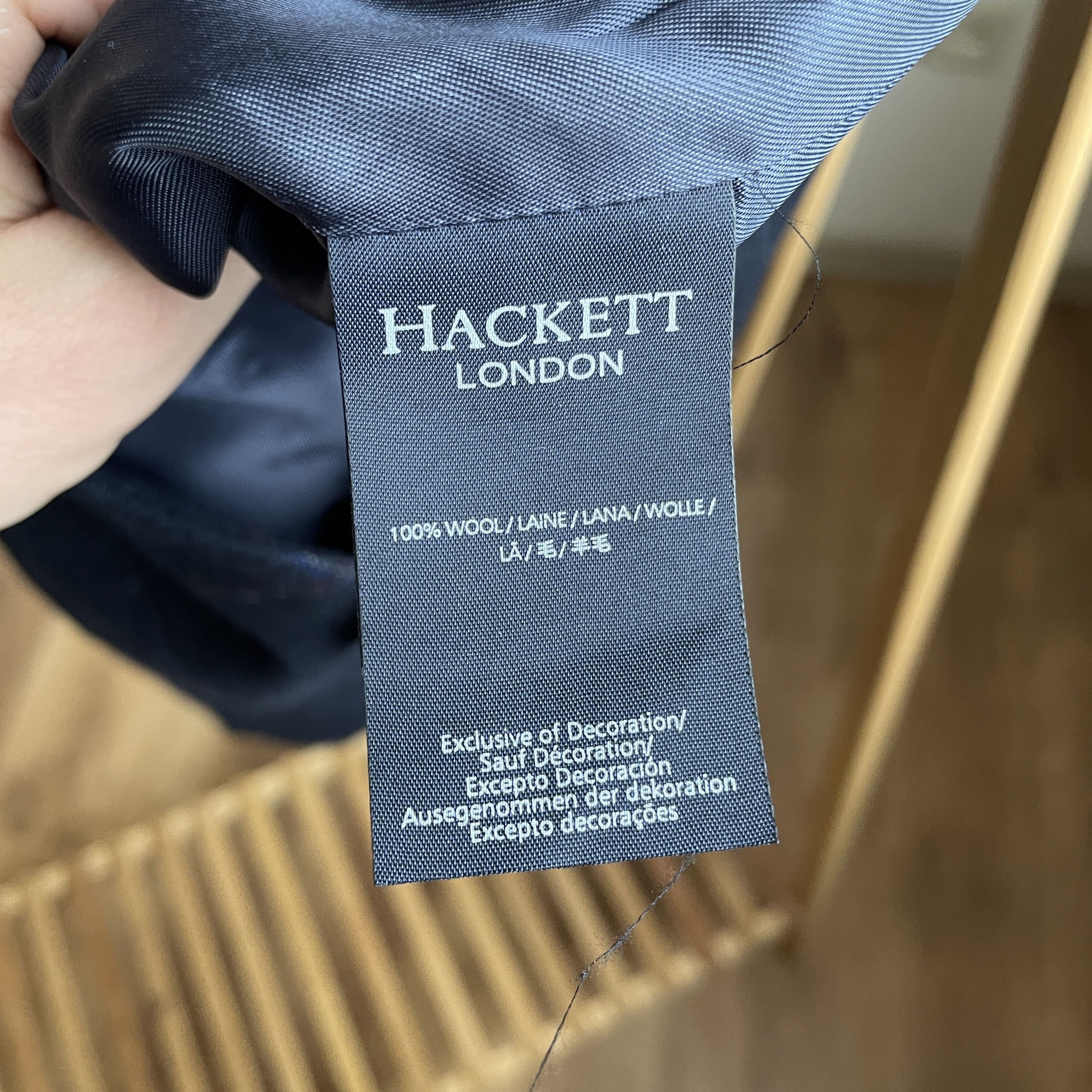 Hackett Hackett Mayfair Check Wool Waistcoat Size UK/US 46/EUR 56 Size 46R - 6 Thumbnail