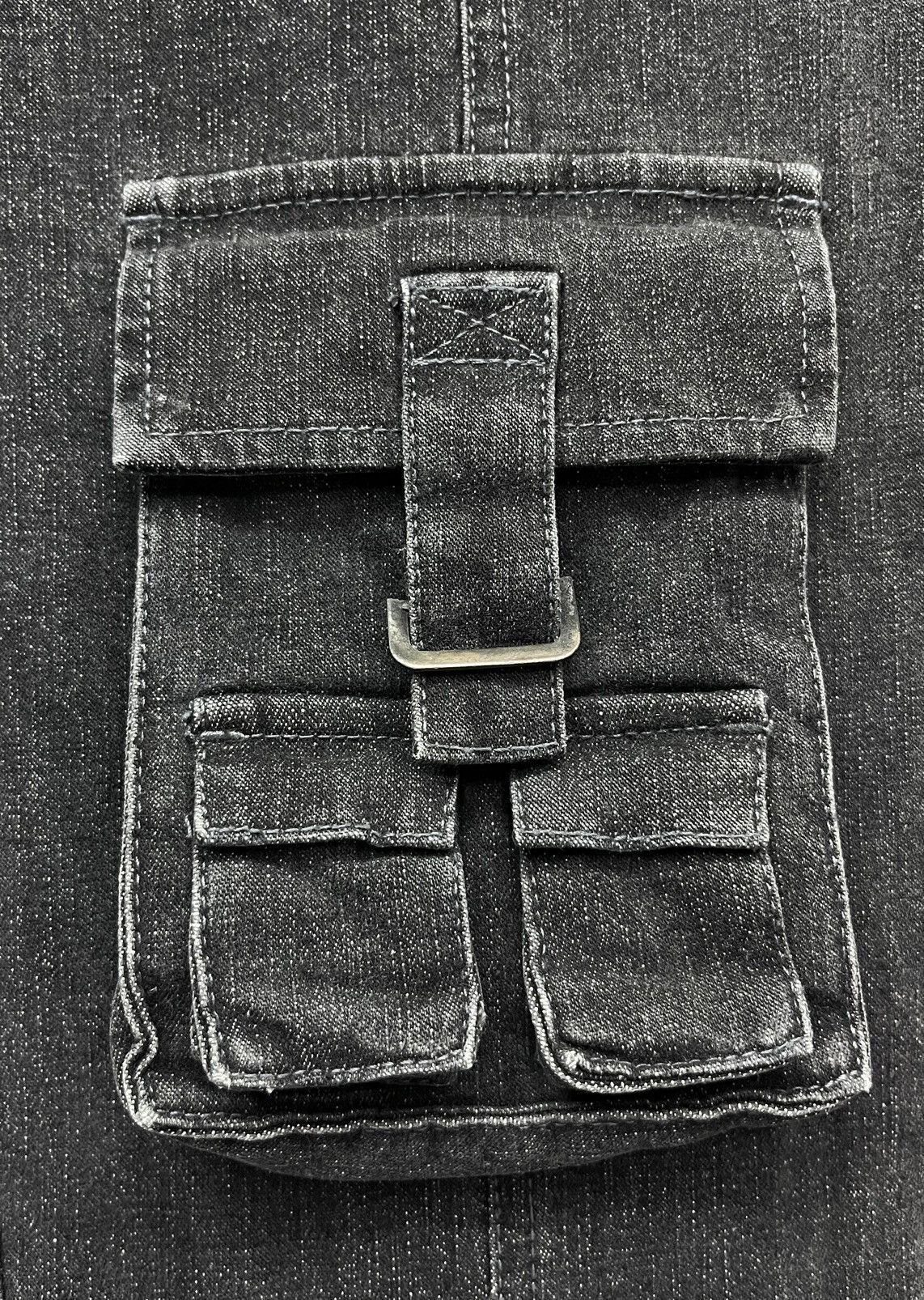 The Unbranded Brand FYE🔥 Front 3D Pocket Bondage Leg Stretch Skinny Flare Denim Size US 27 - 9 Thumbnail