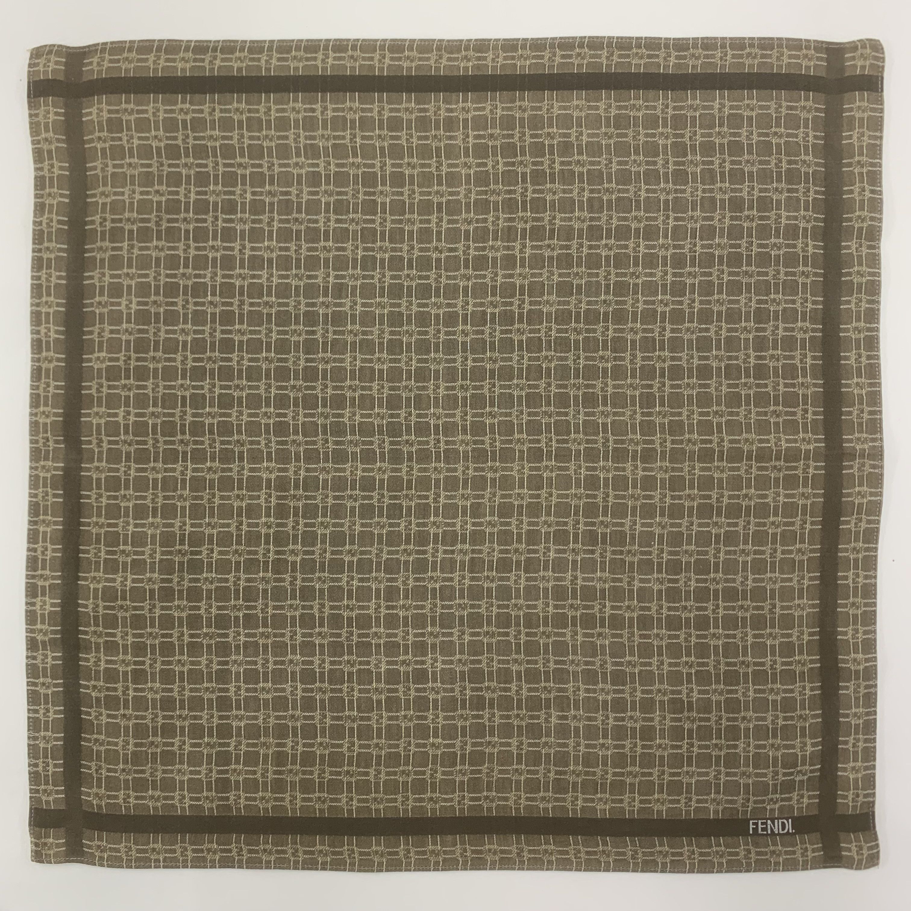 Fendi Fendi Handkerchief Bandana Neckerchief Square TB3306 Size ONE SIZE - 2 Thumbnail