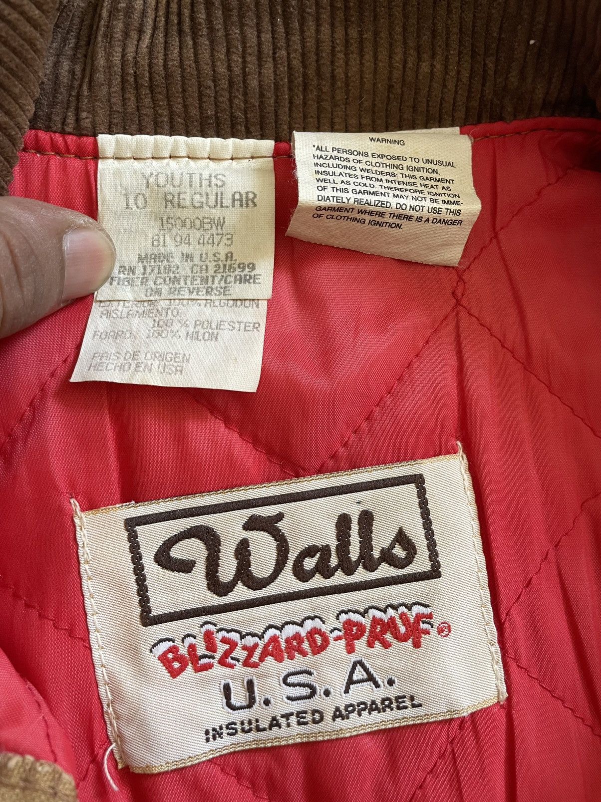 Vintage Vtg Walls Blizzard-pruf Insulated Duck Canvas Kids Coveralls Size US XS / EU 42 / 0 - 10 Thumbnail