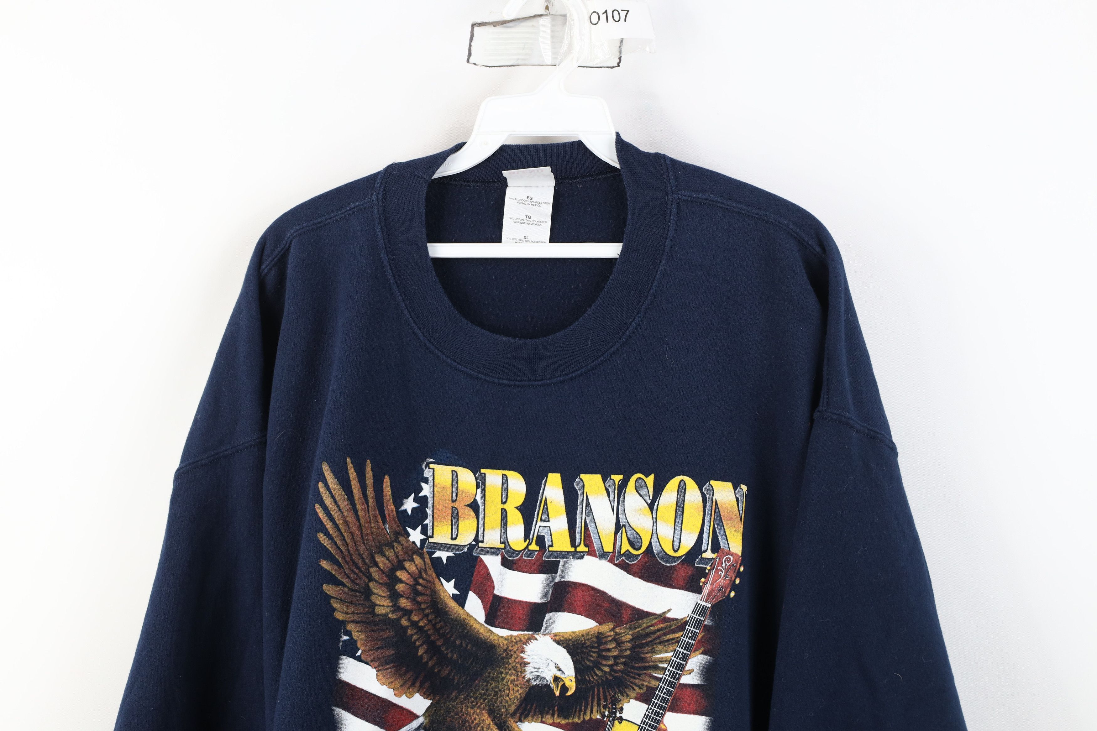 Vintage Vintage 90s Streetwear Missouri Eagle Country Sweatshirt Size US XL / EU 56 / 4 - 2 Thumbnail