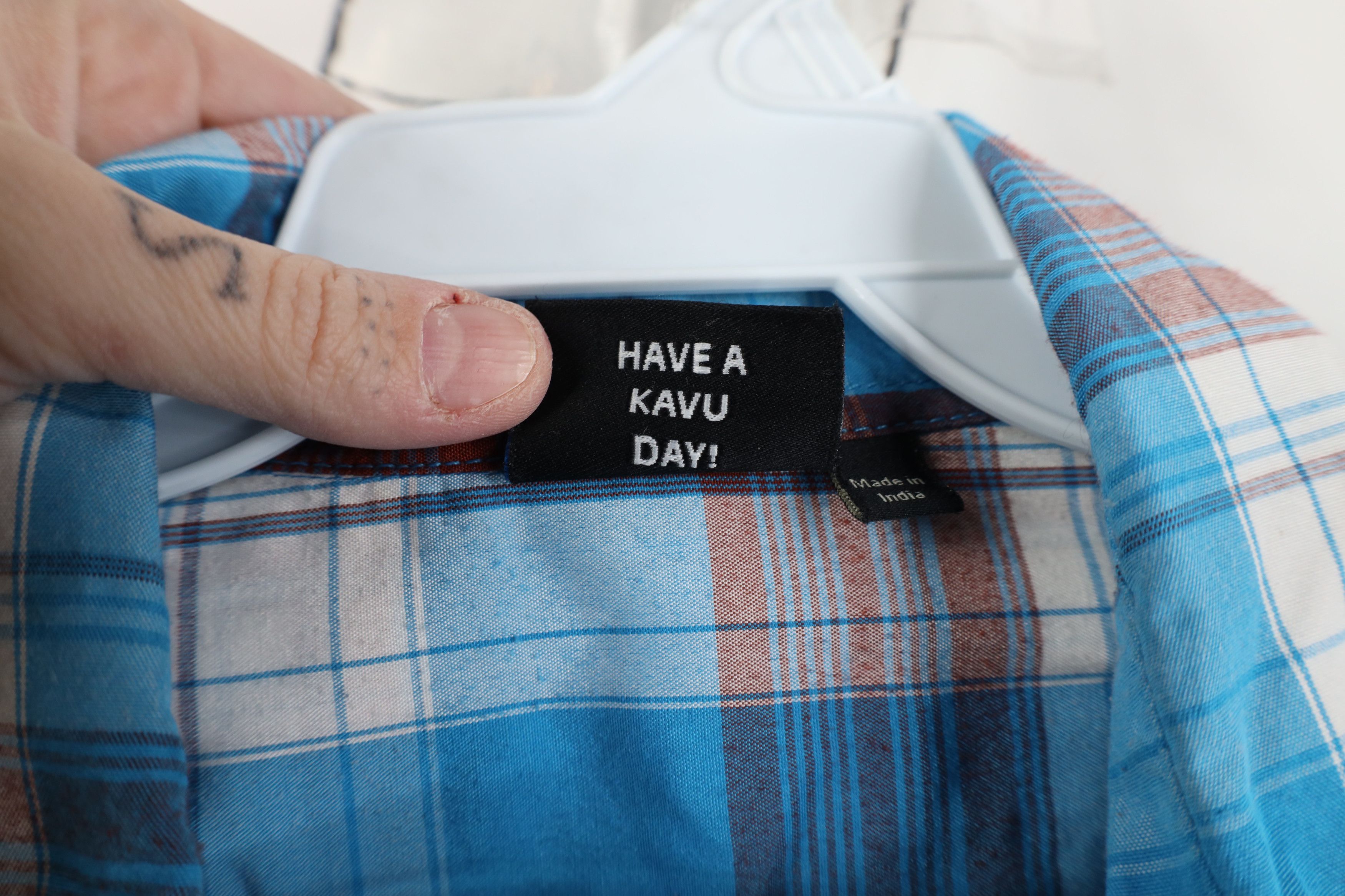 KAVU Vintage KAVU Button Trekking Hiking Collared Shirt Plaid Size US M / EU 48-50 / 2 - 8 Thumbnail