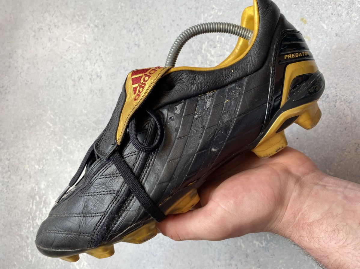 Adidas Adidas Predator Black Leather Professional Football Boots Size US 12 / EU 45 - 10 Thumbnail