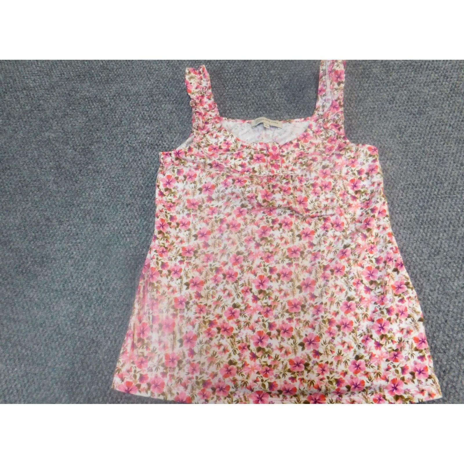 Jones New York Jones New York Blouse Small Red Floral stretch pullover Womens Size S / US 4 / IT 40 - 6 Thumbnail