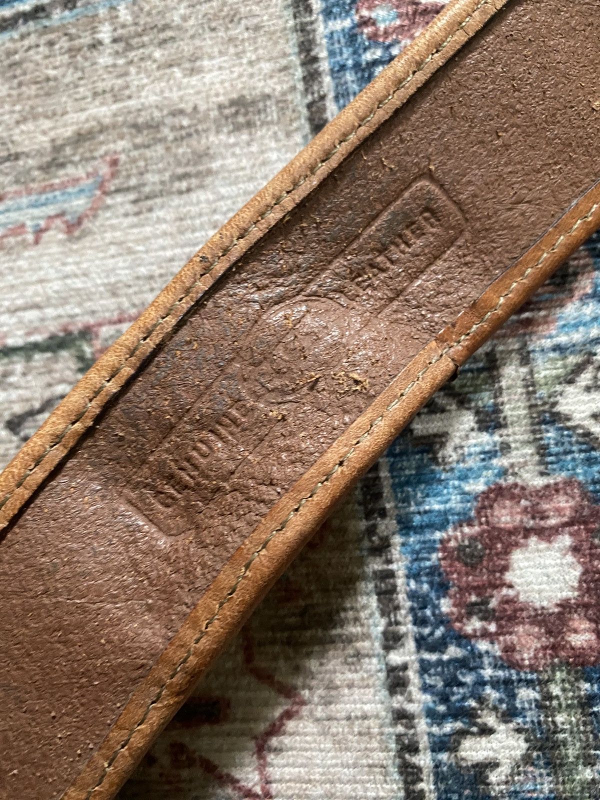Vintage Fossil Patchwork Leather belt Size ONE SIZE - 5 Thumbnail