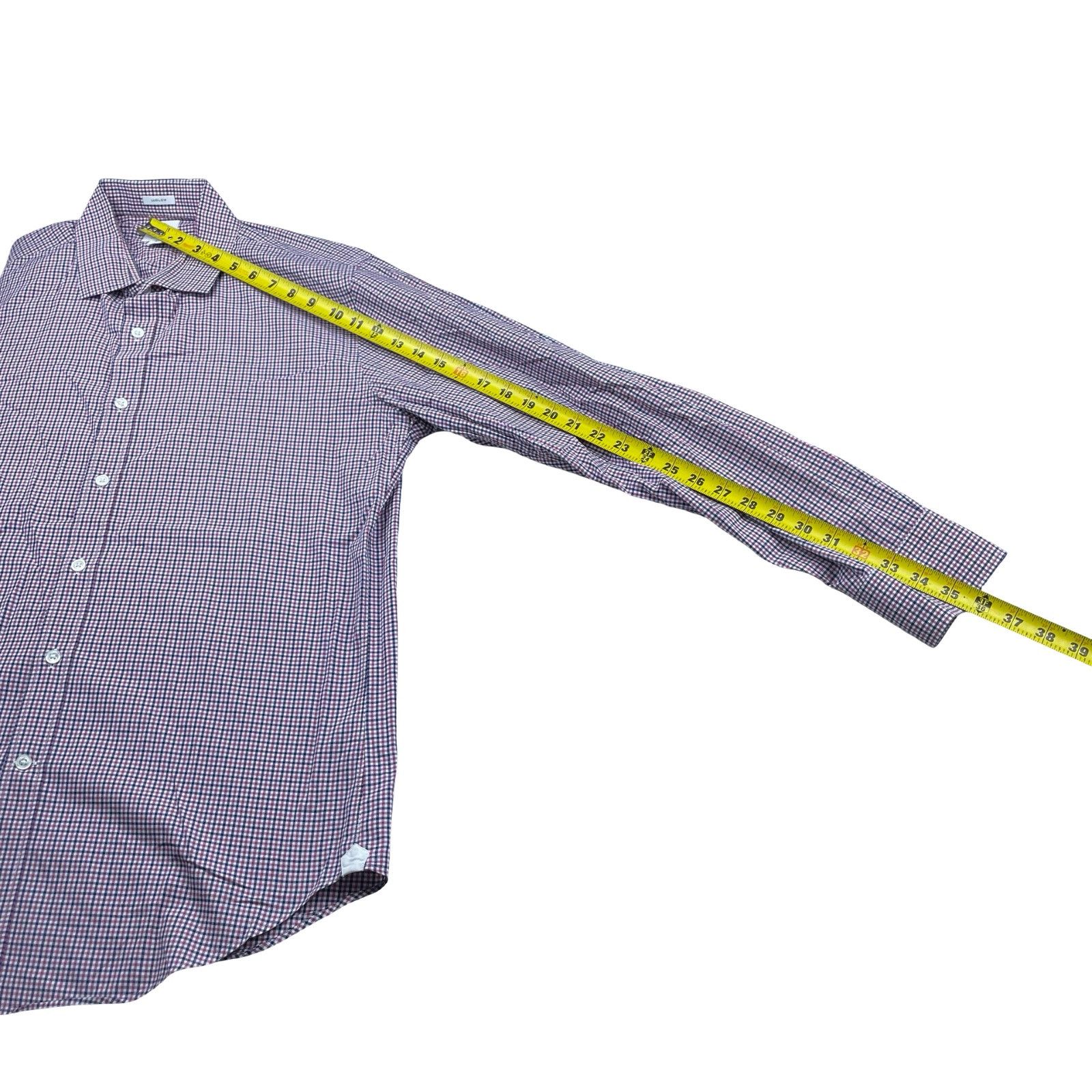 J.Crew J. Crew Men's Ludlow 100% Cotton L/S Button Shirt Navy/Purpl Size US L / EU 52-54 / 3 - 6 Thumbnail