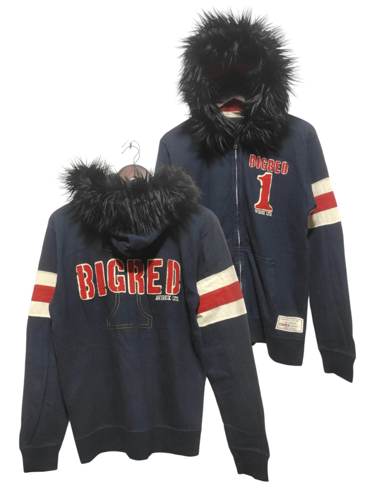 If Six Was Nine Avirex Zip Fur Hoodie IfSixWasNine LGB style Size US M / EU 48-50 / 2 - 2 Thumbnail