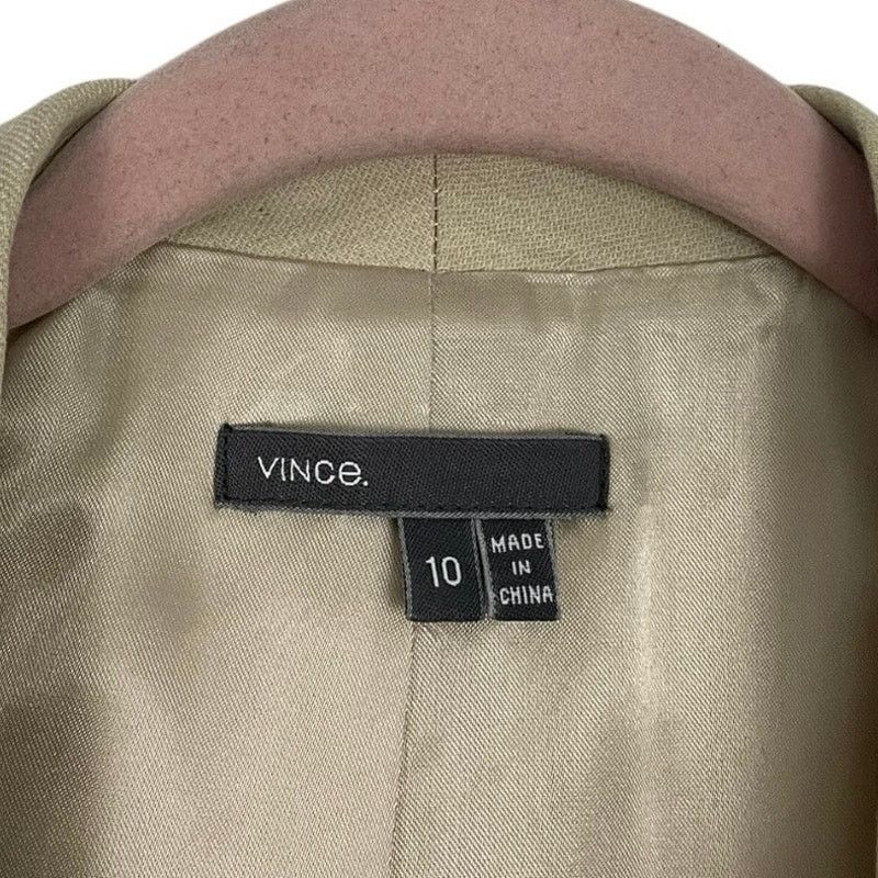 Vince Vince Cream One Button Down Blazer Size L / US 10 / IT 46 - 8 Thumbnail