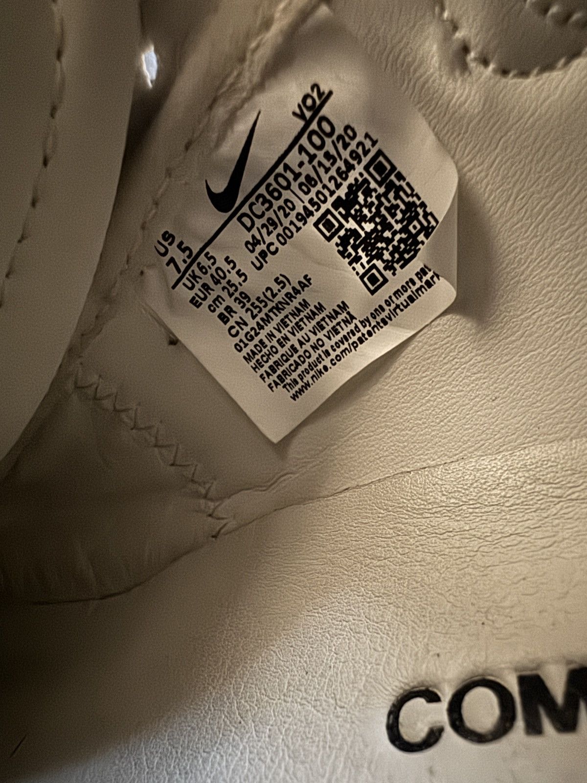 Comme des Garcons × Nike Nike Air Force 1 Mid Comme De Garcons Size US 9 / IT 39 - 6 Thumbnail