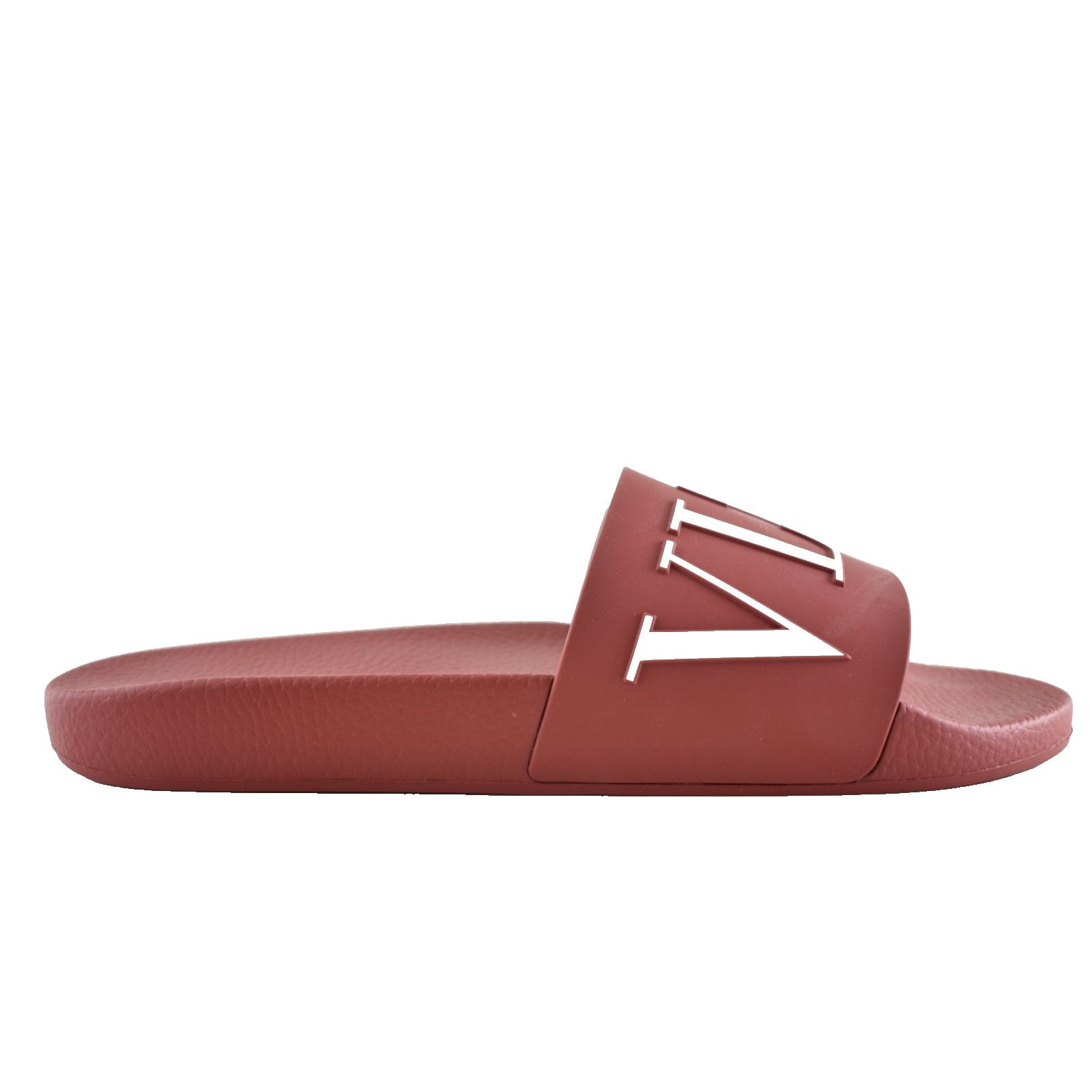 Valentino Valentino Garavani VLTN Red White Logo Pool Slide 44 11 Size US 11 / EU 44 - 1 Thumbnail