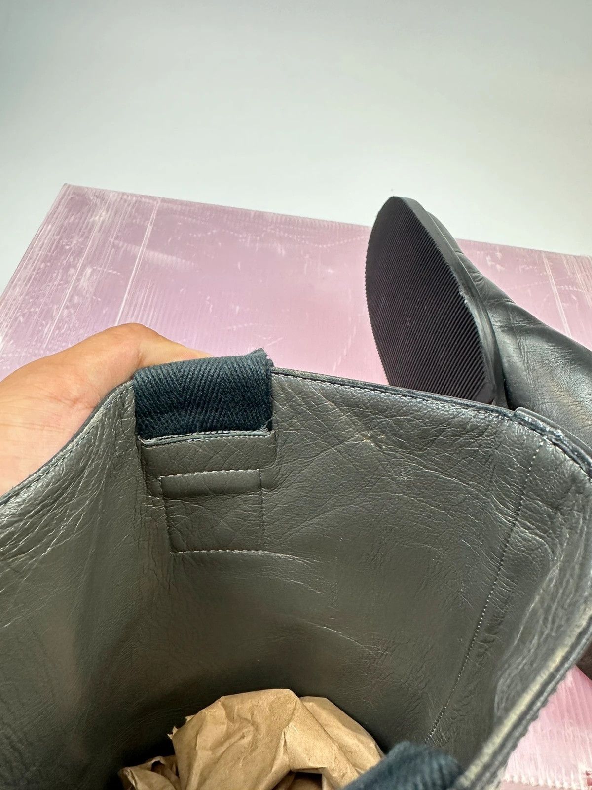 Miu Miu Miu Miu SS2001 Black Leather High Boots Size US 8 / EU 41 - 15 Thumbnail