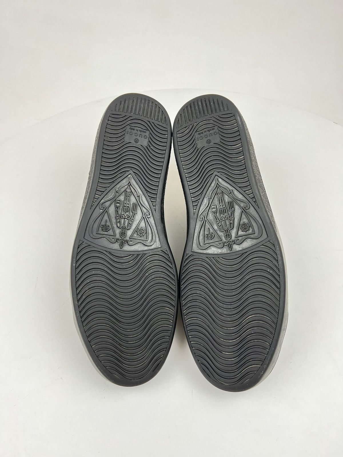Gucci GUCCI Sneakers Low Top Leather Shoes BROOKLYN GG Monogram Size US 8 / EU 41 - 15 Thumbnail