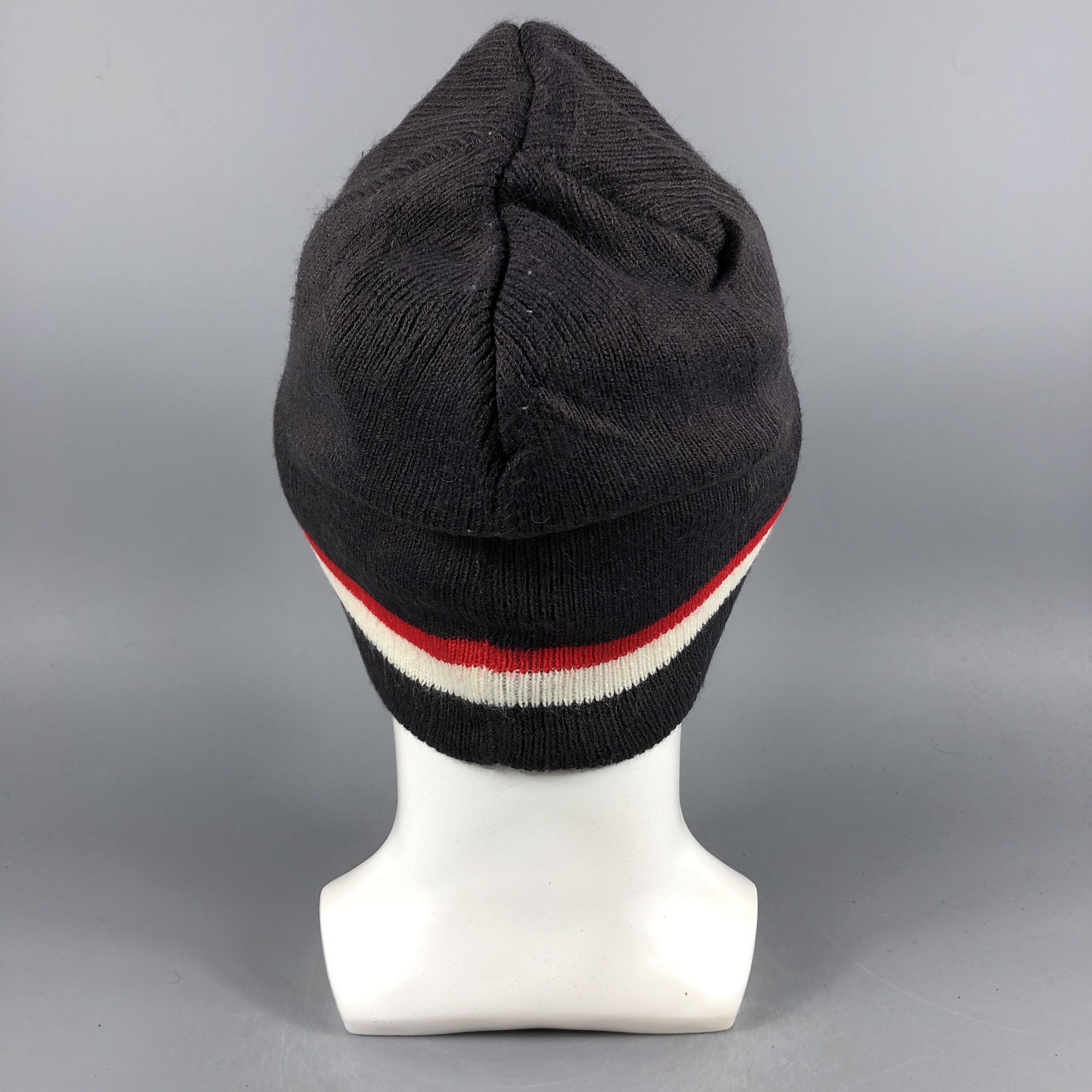 Vintage Claim Stripe Beanie Snow Hat Snow Cap -D1118 Size ONE SIZE - 3 Thumbnail