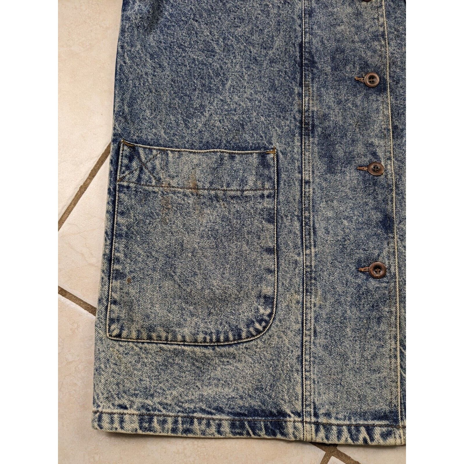 Lee Vtg NWT Lee Denim Rider Jacket Long Railroad Farm Chore Coat Size US M / EU 48-50 / 2 - 10 Thumbnail