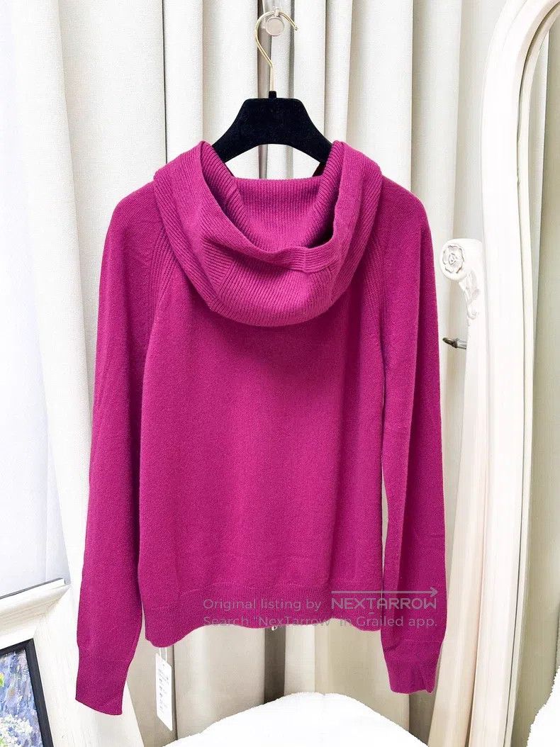 Loro Piana Loro Piana Purple full cashmere hooded cardigan Size XS / US 0-2 / IT 36-38 - 2 Thumbnail