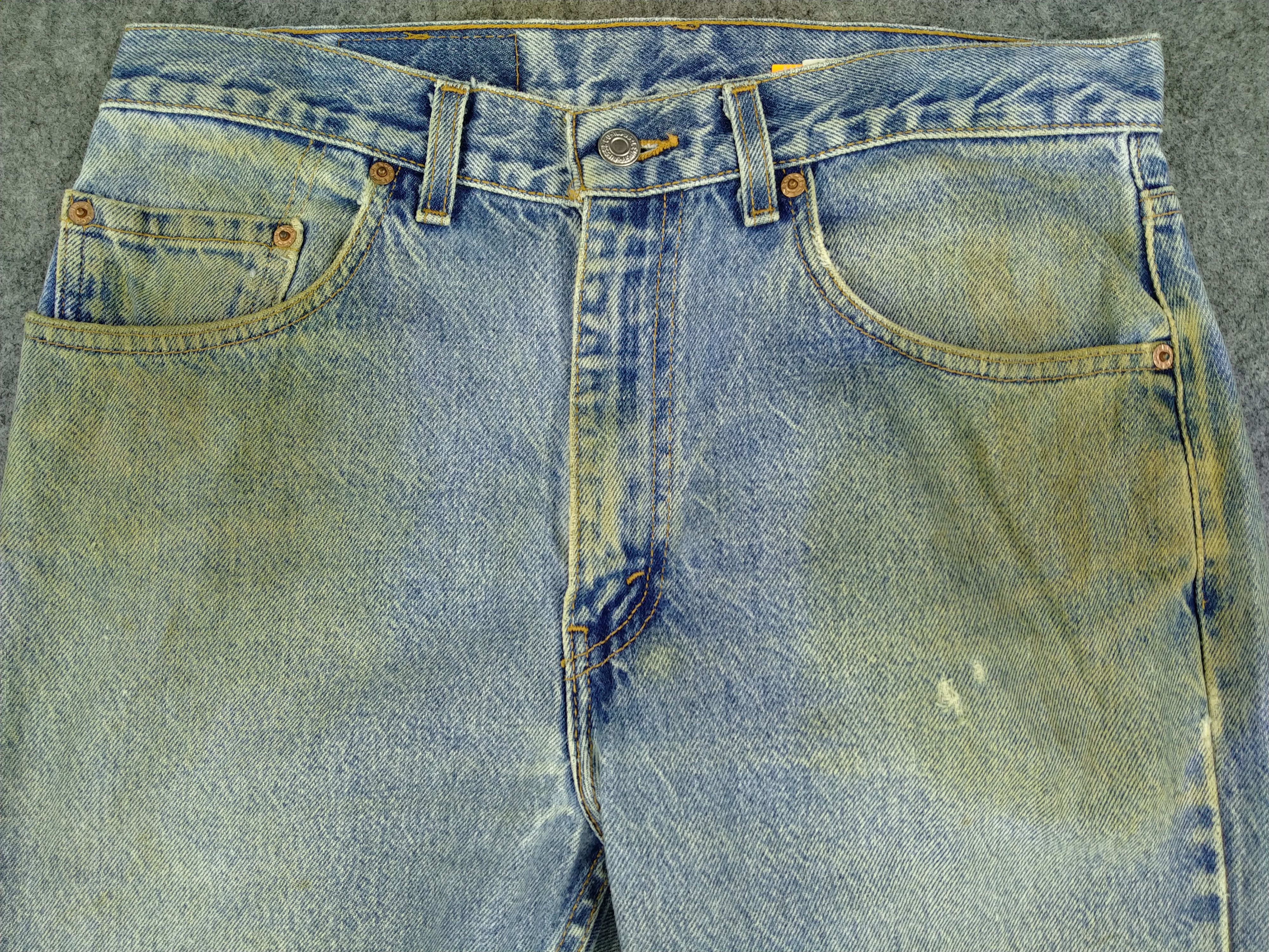 Levi's 90s Dirty Blue Vintage Levi's USA 505 32x29.5 Denim -JN874 Size US 32 / EU 48 - 3 Thumbnail