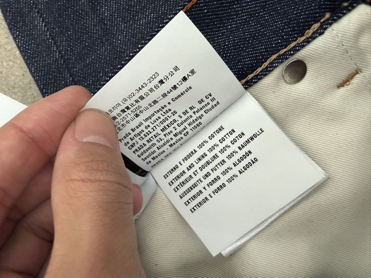Prada wide leg selvage denim Size US 32 / EU 48 - 9 Thumbnail