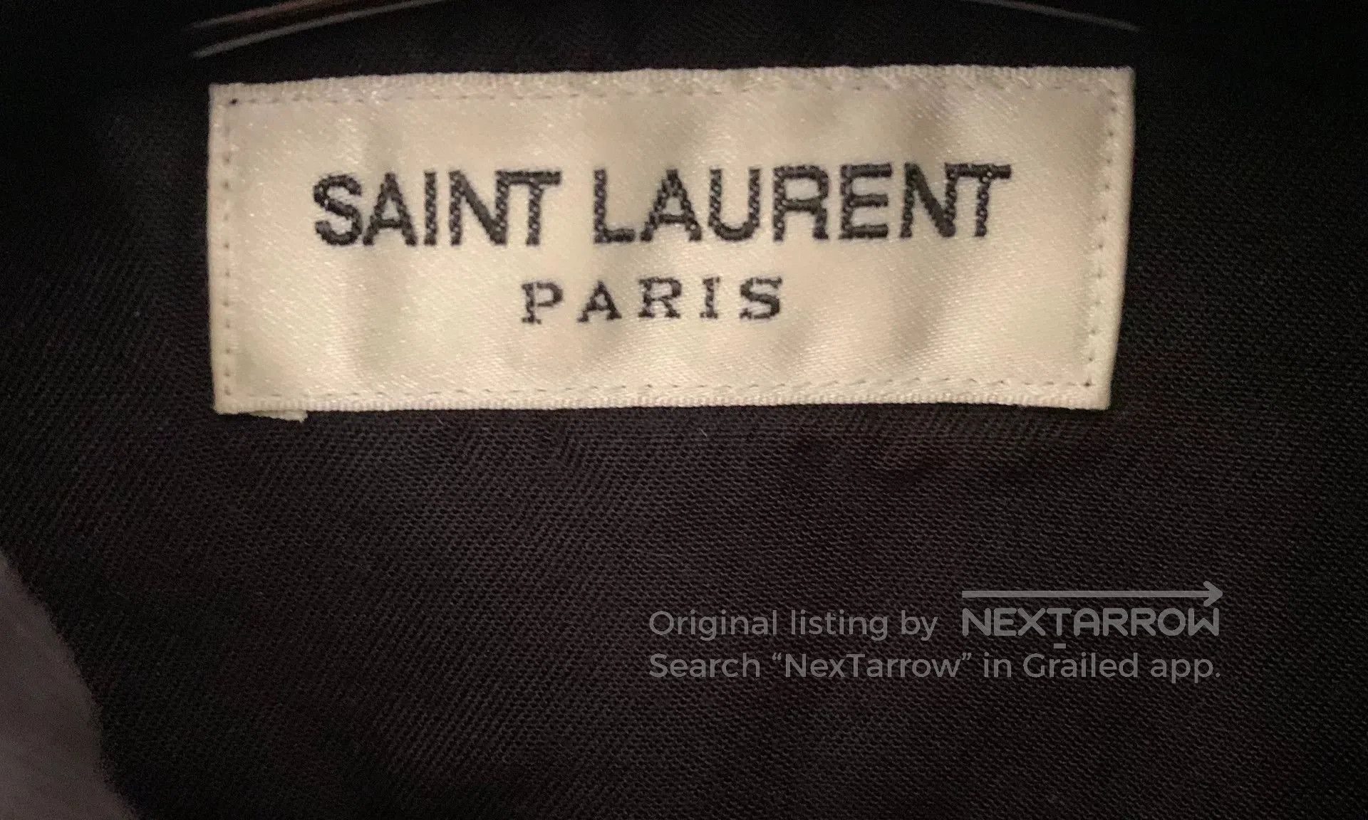 Saint Laurent Paris Saint Laurent Black Denim Shirt with Studs. Size US L / EU 52-54 / 3 - 3 Thumbnail