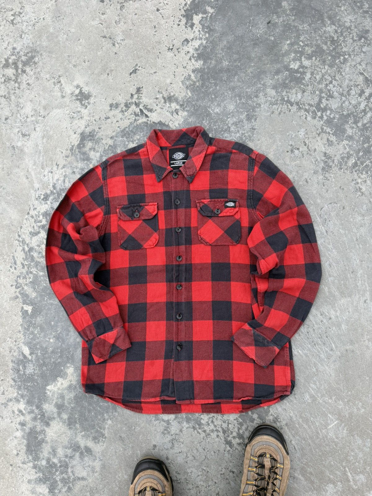 Dickies Vintage Dickies Y2k Flannel Button Up Shirt Jacket Size US L / EU 52-54 / 3 - 4 Thumbnail