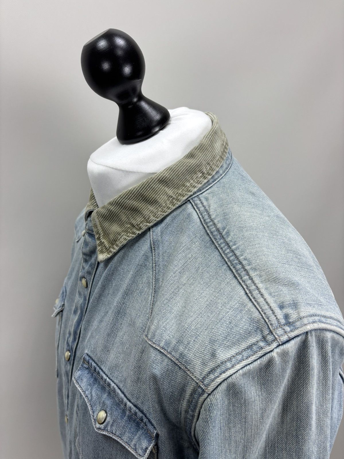 Allsaints Mens denim jacket shirt All Saints Size S Color Blue Size US S / EU 44-46 / 1 - 10 Thumbnail
