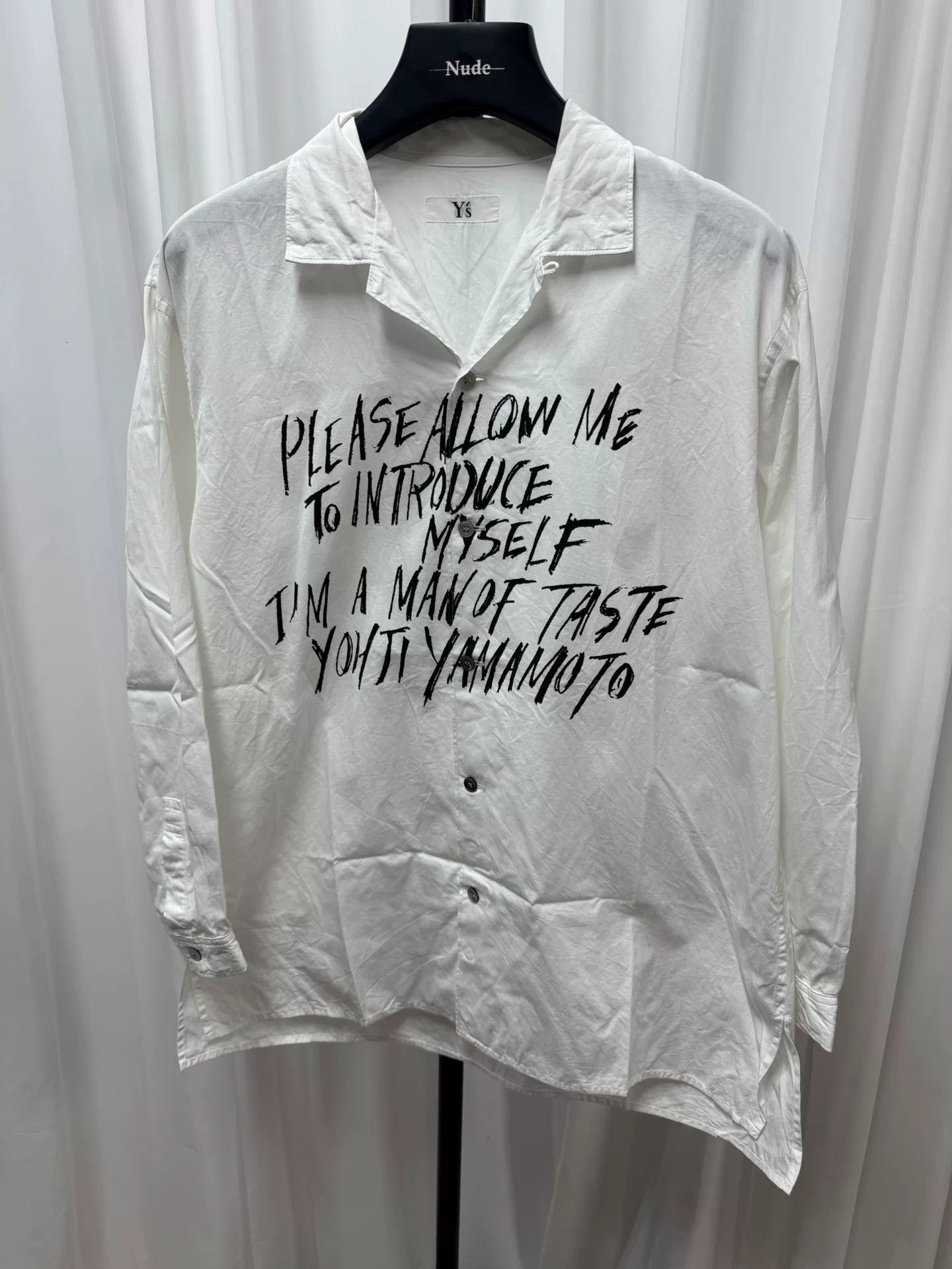 Yohji Yamamoto Yohji Yamamoto Poetic White Shirt Size US M / EU 48-50 / 2 - 1 Thumbnail