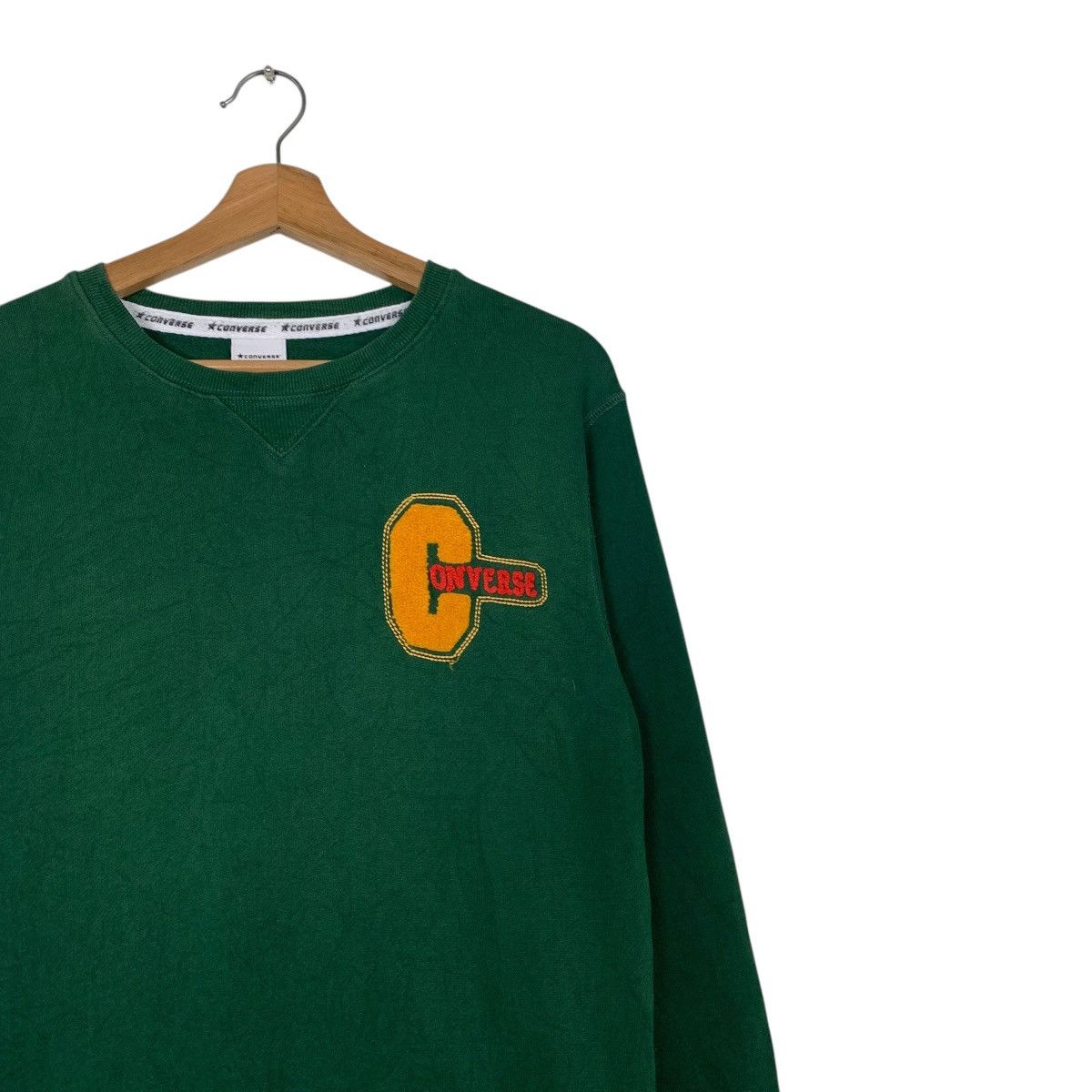 Converse Converse Green Crewneck Sweatshirt Size US M / EU 48-50 / 2 - 5 Thumbnail