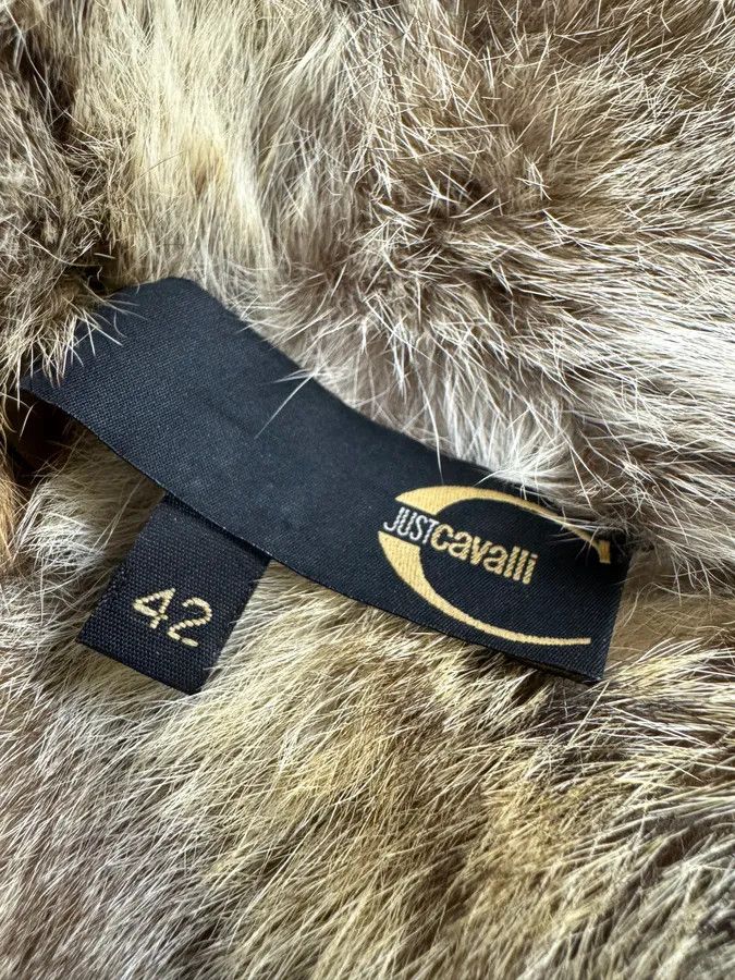 Just Cavalli AW2005 Cavalli Fox Fur Asymmetrical Leather Jacket Size XS / US 0-2 / IT 36-38 - 15 Thumbnail