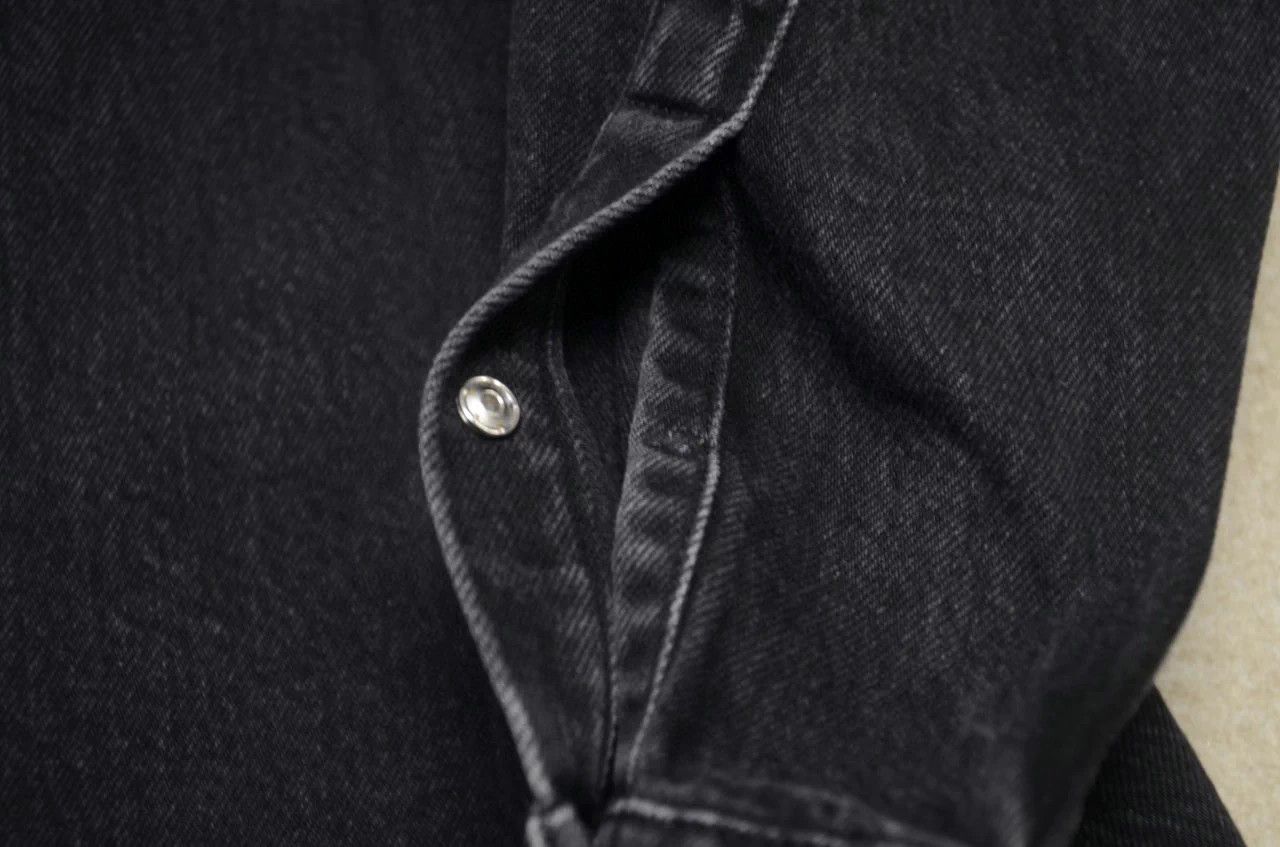 Balenciaga Balenciaga Black Washed Denim Oversized Unisex Jacket Size XS / US 0-2 / IT 36-38 - 9 Thumbnail