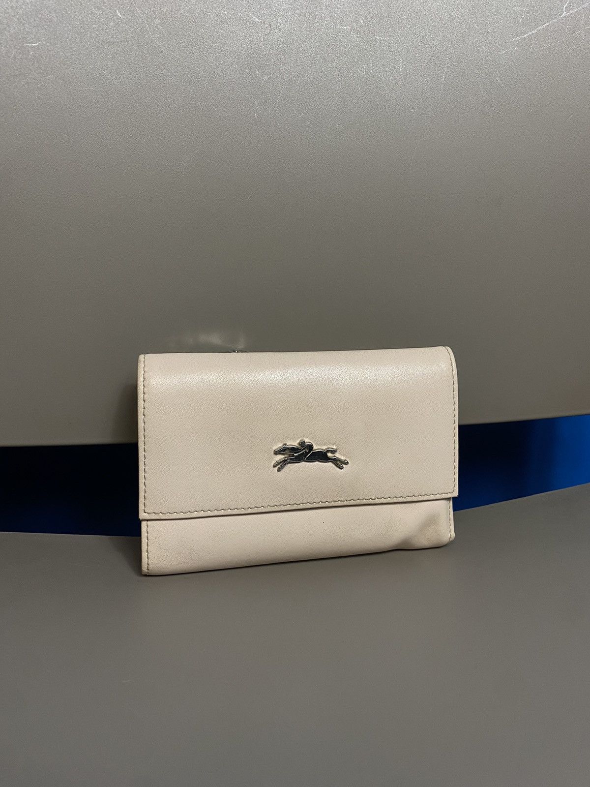 Leather × Longchamp 🔥 LONGCHAMP LEATHER CREAM WALLET Size ONE SIZE - 1 Thumbnail