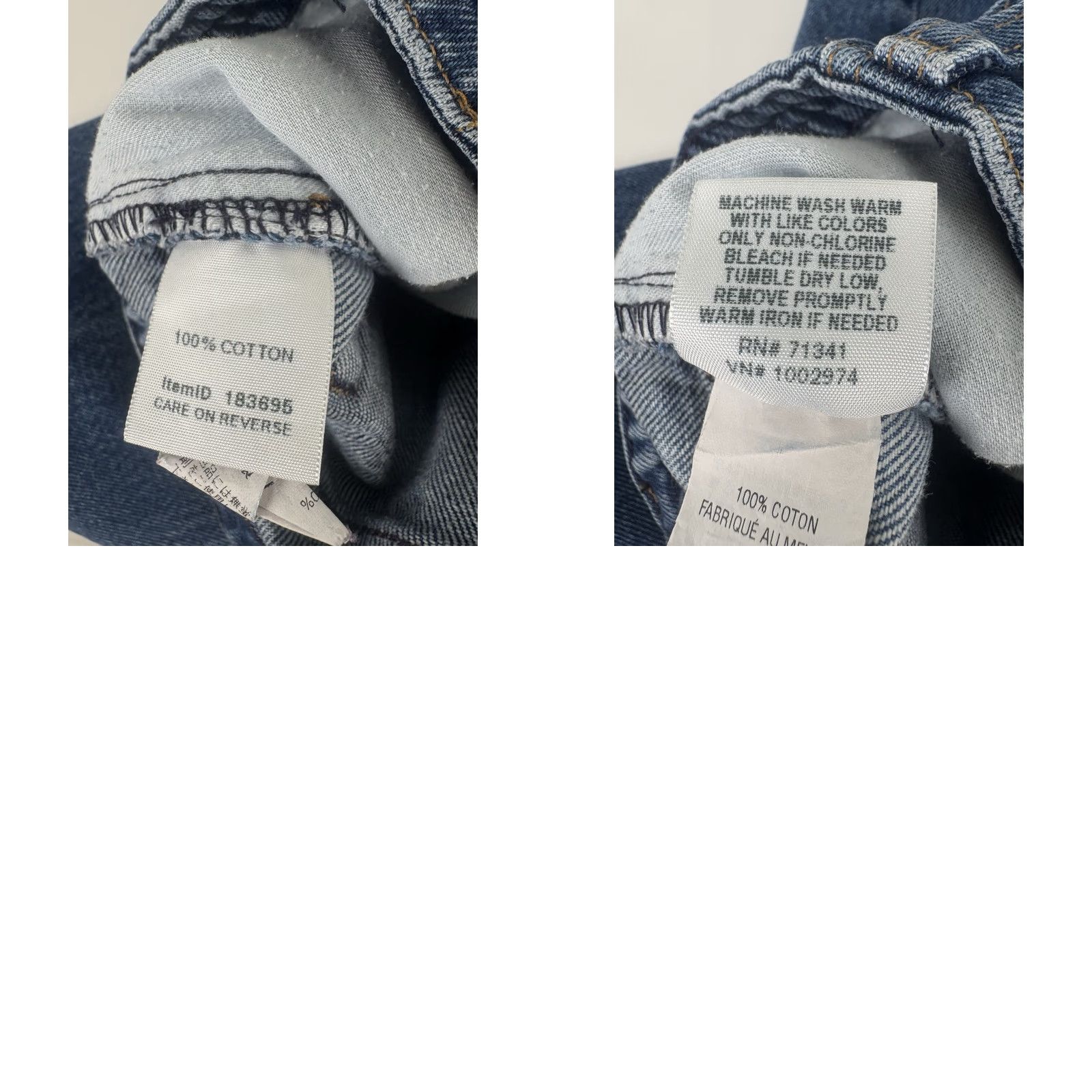 Vintage VINTAGE LL Bean Women's High-Rise Jeans 12P Blue 90s Retro Cotton Capris Size 34" / US 12 / IT 48 - 8 Thumbnail